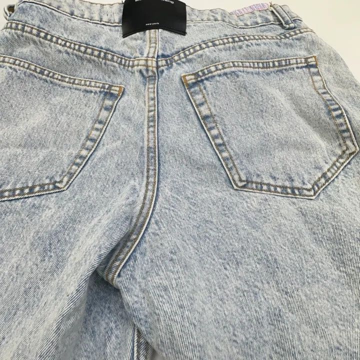 Alexander Wang Alexander Wang Logo Denim Shorts for Women - Size 25" / US 0 / IT 36 - 2 Thumbnail
