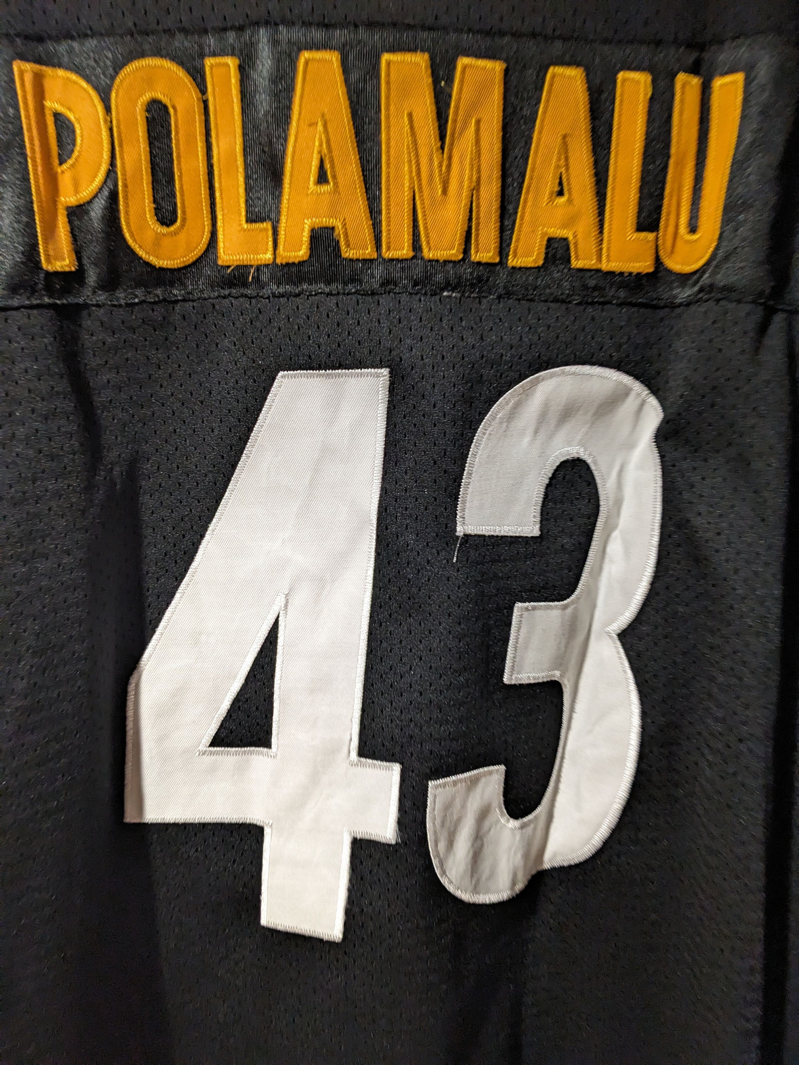 NFL × Vintage Vintage Y2K Pittsburgh Steelers Polamalu NFL Football Jersey Size US XXL / EU 58 / 5 - 2 Thumbnail