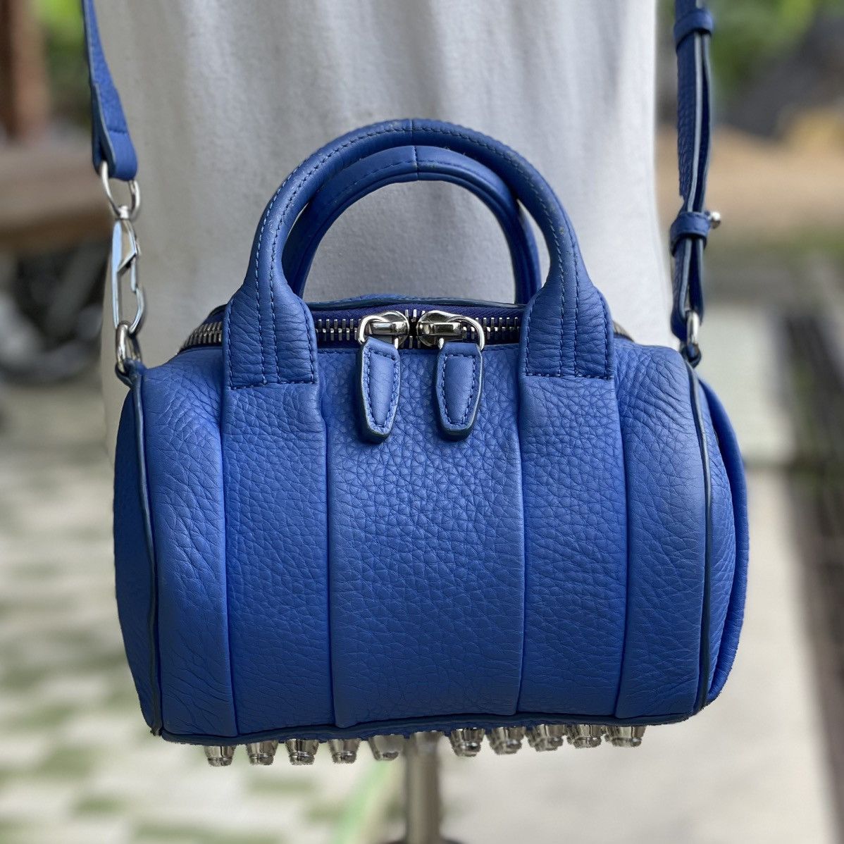 Alexander Wang Alexander Wang Blue Calf Leather Rockie Bag Size ONE SIZE - 3 Thumbnail