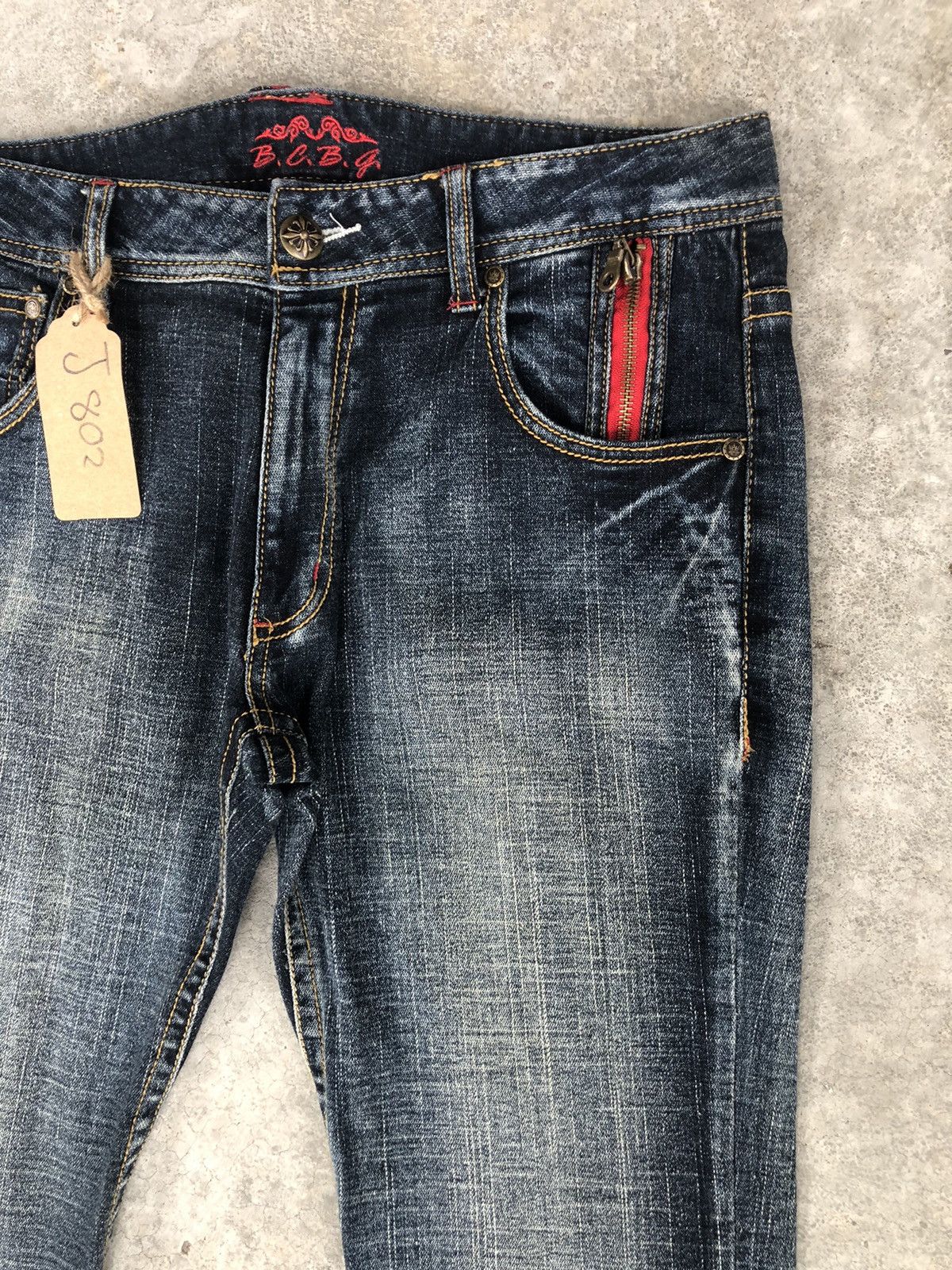 If Six Was Nine Japanese BCBG Flared Jeans Distressed Jeans Size US 32 / EU 48 - 5 Thumbnail