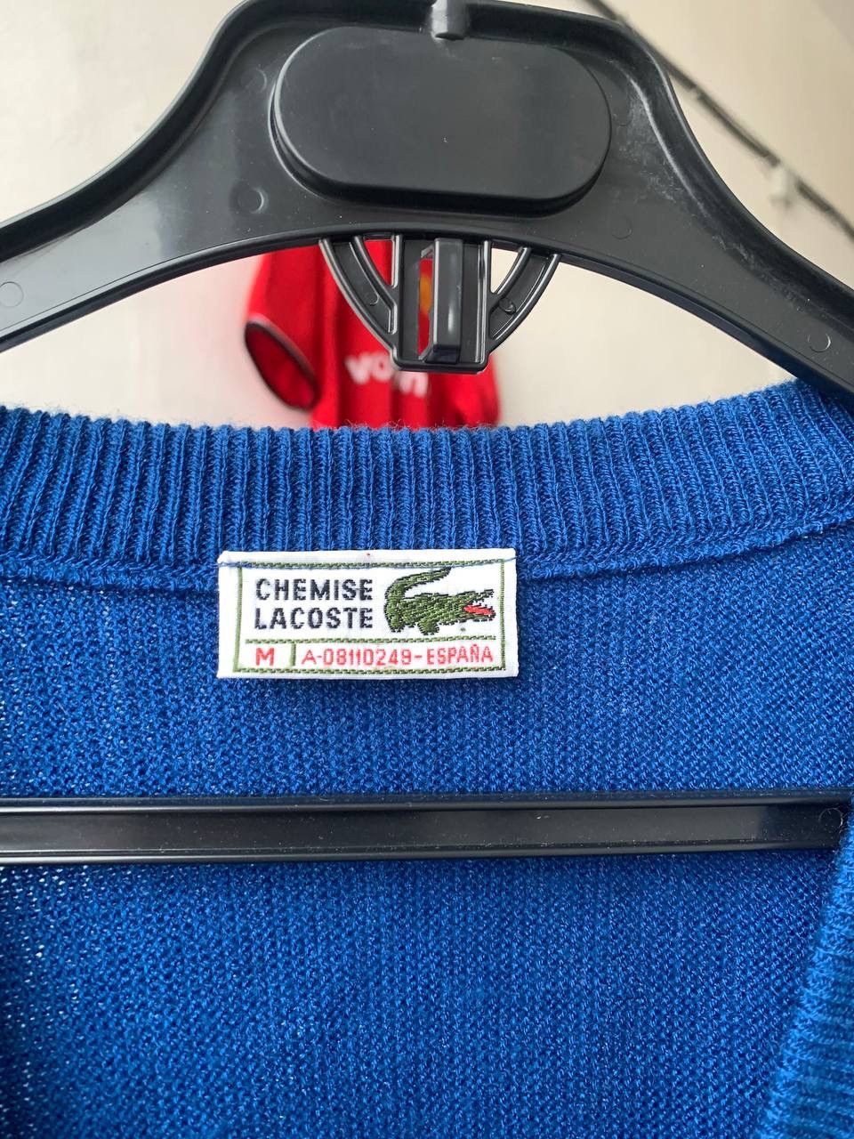 Lacoste × Vintage Vintage Lacoste V Neck Sweater Jumper Size US S / EU 44-46 / 1 - 4 Thumbnail