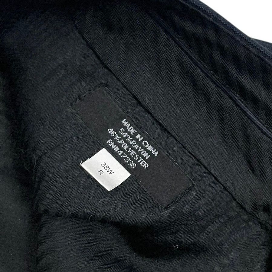 Other Mens Black Pleated Front Cuffed Tailored Dress Pants Size US 38 / EU 54 - 6 Thumbnail