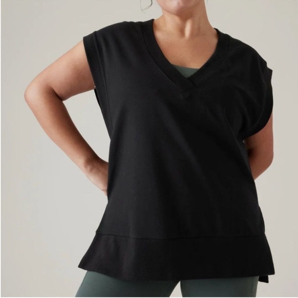 Athleta Athleta retroterry Women's Sleeveless vneck sweater size m Size L / US 10 / IT 46 - 2 Thumbnail