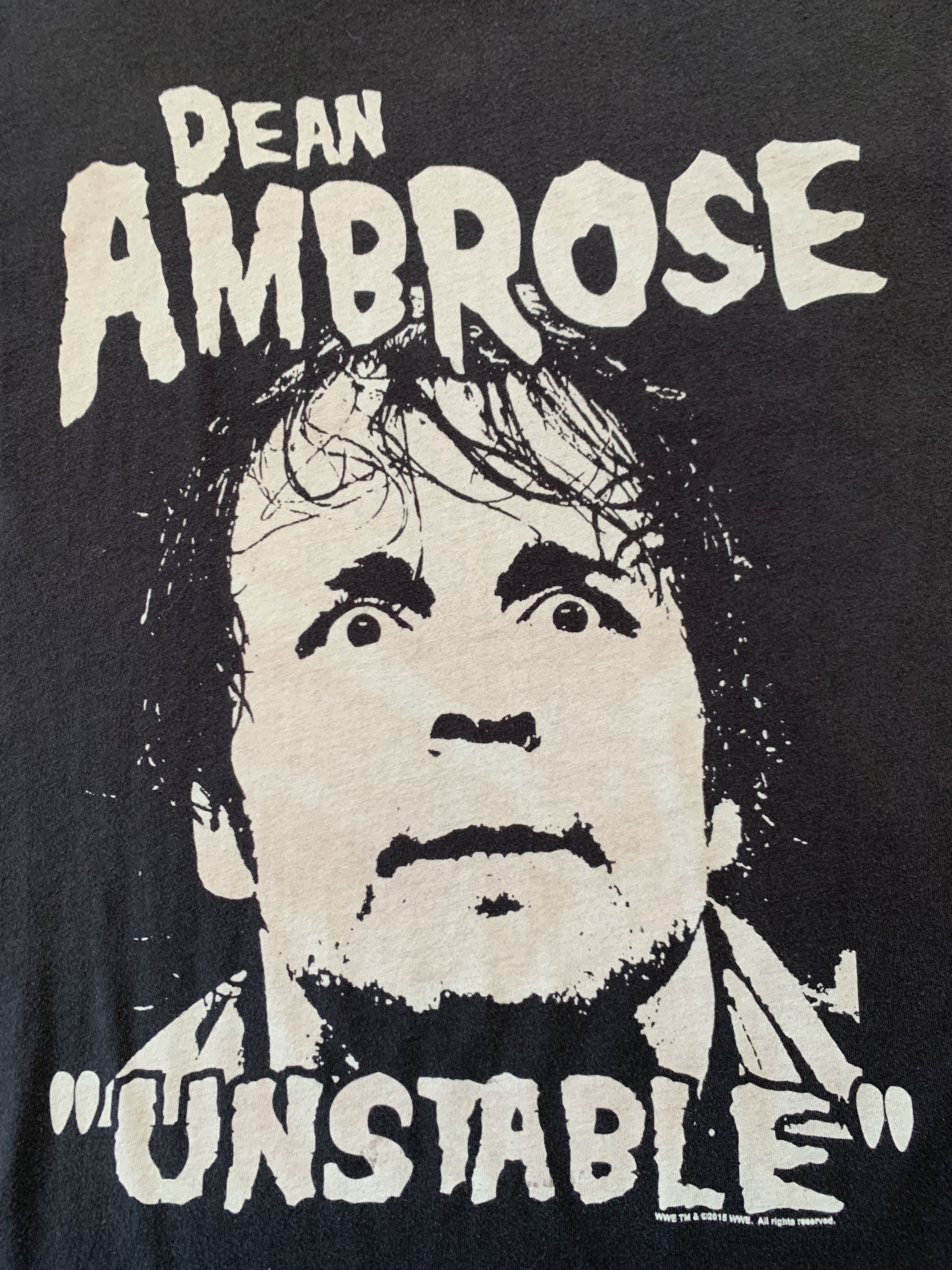 Vintage × WWE × WWF WWE Dean Ambrose Unstable 2016 T-Shirt Size US M / EU 48-50 / 2 - 6 Thumbnail