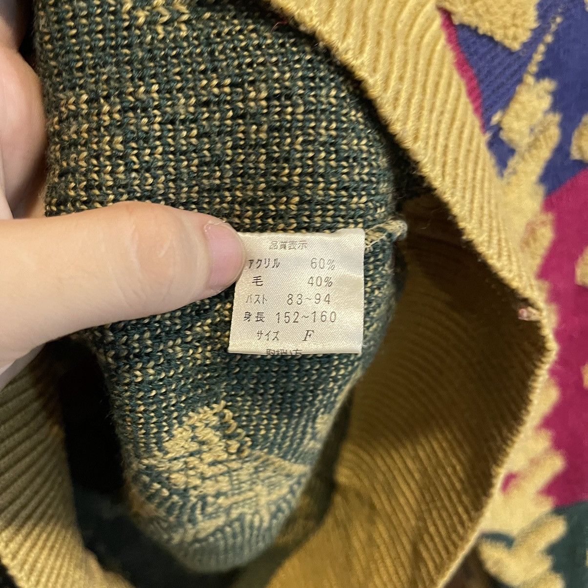 Japanese Brand × Vintage Vintage Rare Pattern Knitwear Multicolour Size US M / EU 48-50 / 2 - 5 Thumbnail