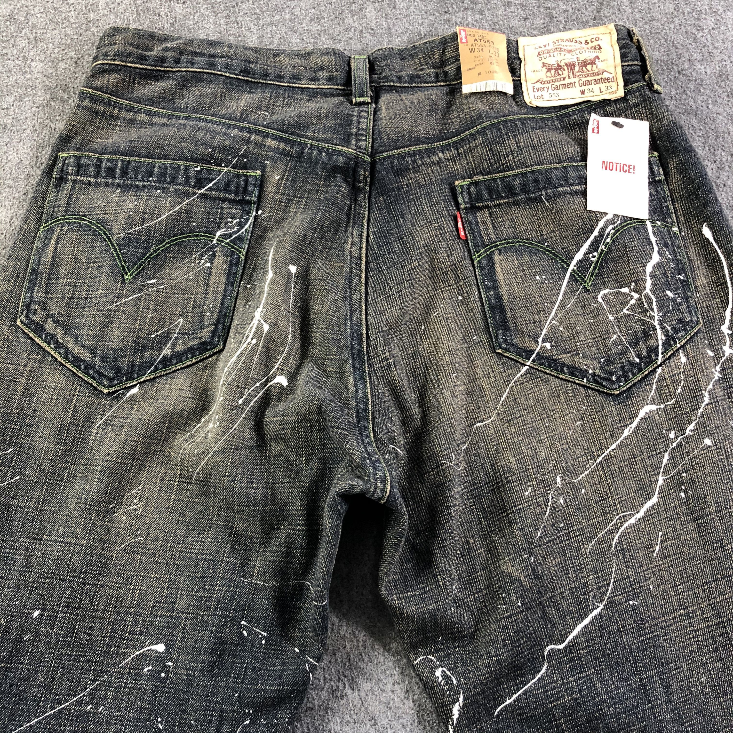 Levi's 90s Vintage Levis 553 Painter Jeans-J2831 Size US 34 / EU 50 - 4 Thumbnail