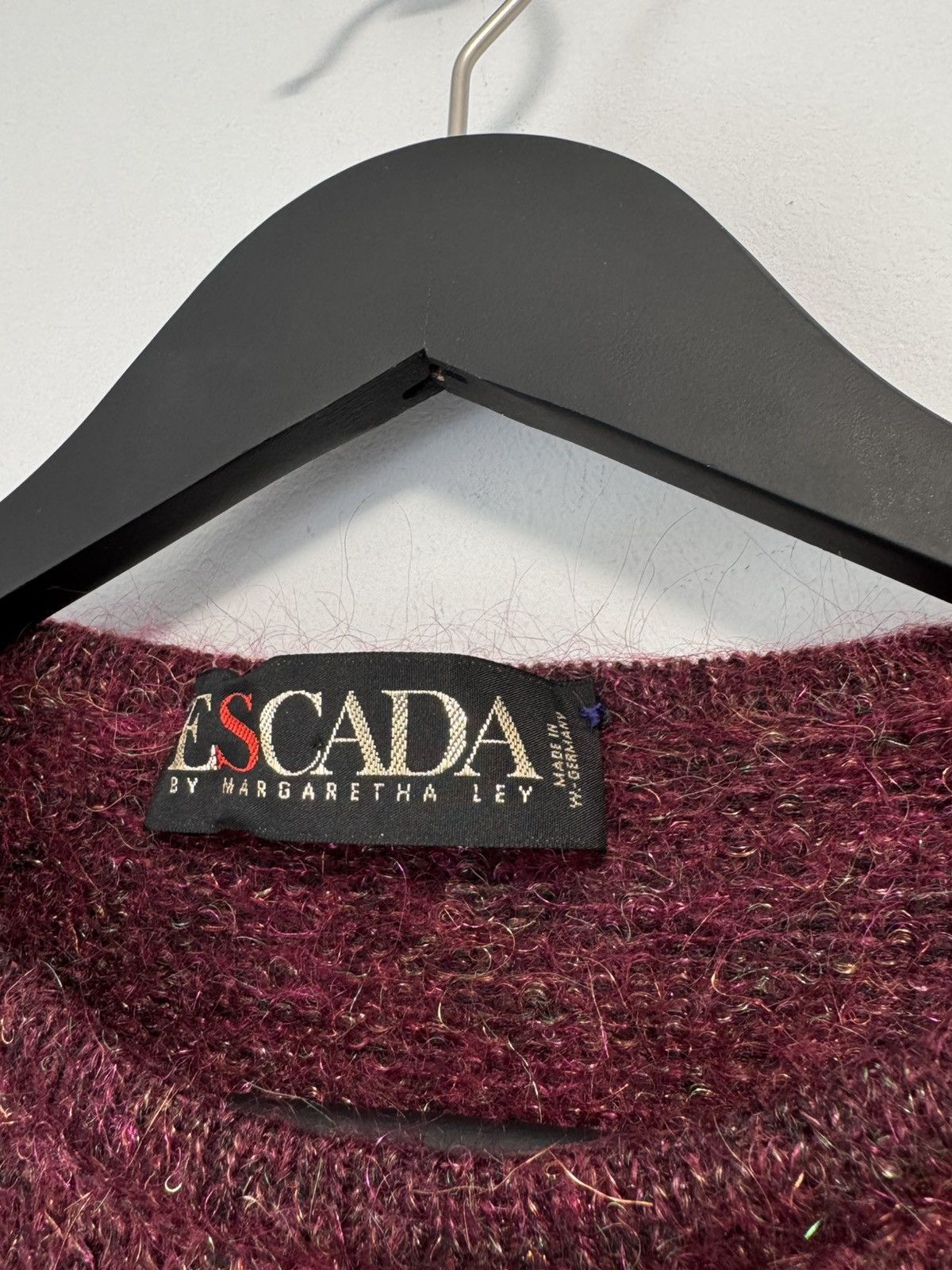 Escada Vintage Mohair Sweater Unique Escada Sweater Circa 1980's Size S / US 4 / IT 40 - 7 Thumbnail