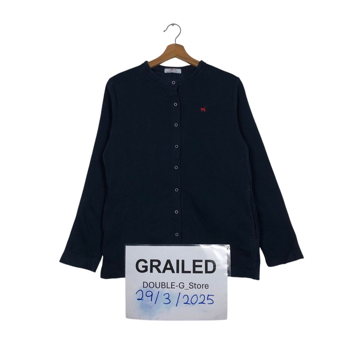 Japanese Brand 📌Vintage Snap Button Cardigan Uspp Black Issey Miyake Size US L / EU 52-54 / 3 - 1 Thumbnail