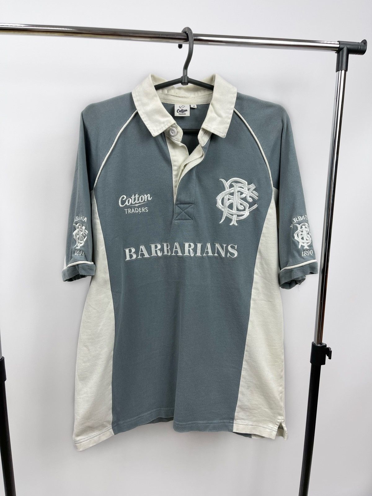 Rugby Ralph Lauren Cotton Barbarians Rugby Jersey Size M 2011-12 Grey Size US M / EU 48-50 / 2 - 1 Thumbnail