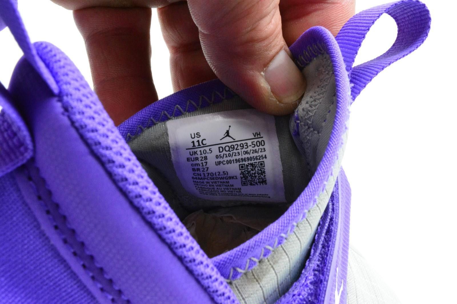 Jordan Brand Nike Air Jordan 23/7 Purple Venom DQ9293-500 Size 11C Size US 11 / EU 44 - 8 Thumbnail