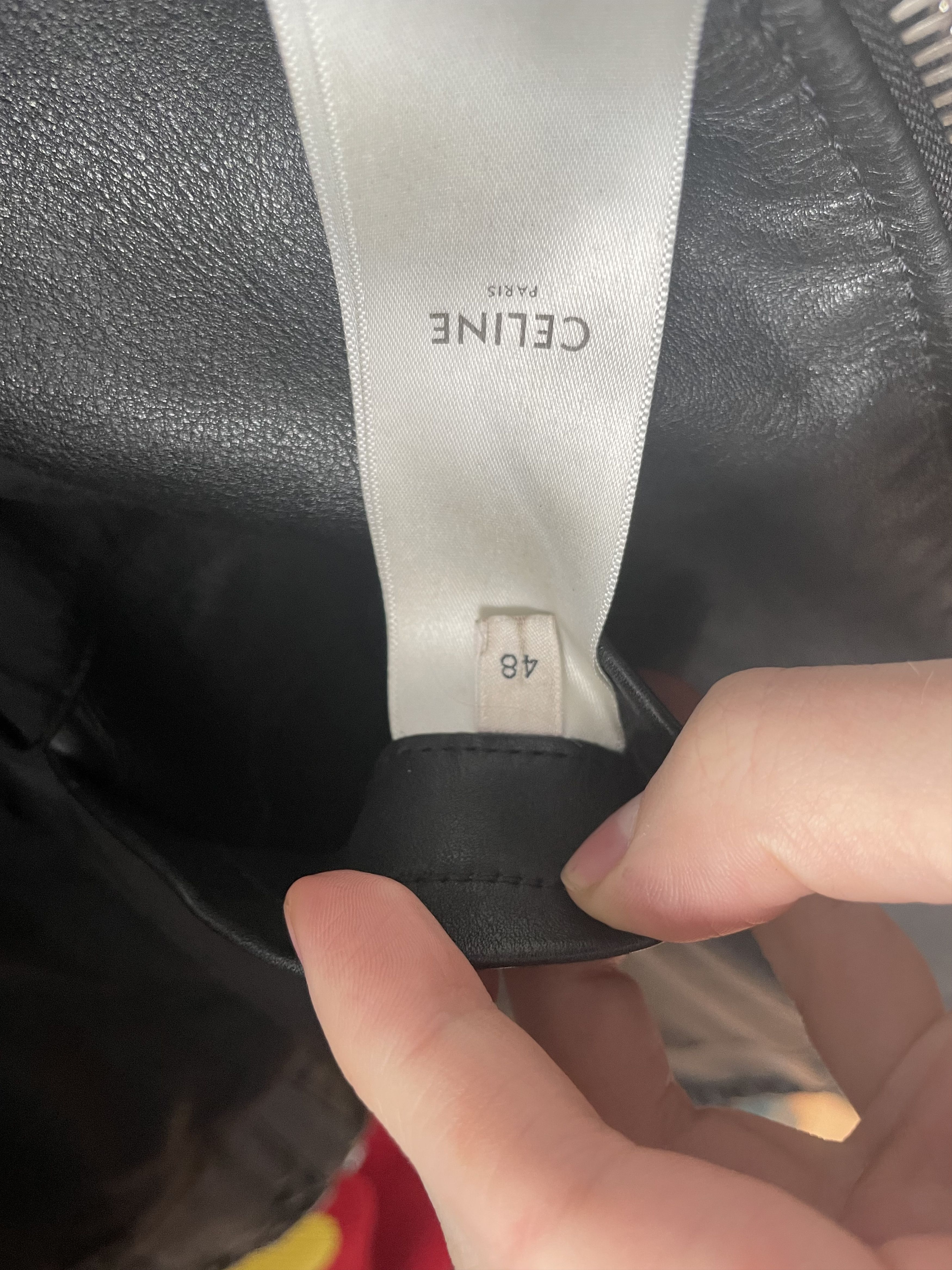 Celine × Hedi Slimane Celine X Hedi slimane Leather biker jacket Size US M / EU 48-50 / 2 - 15 Thumbnail