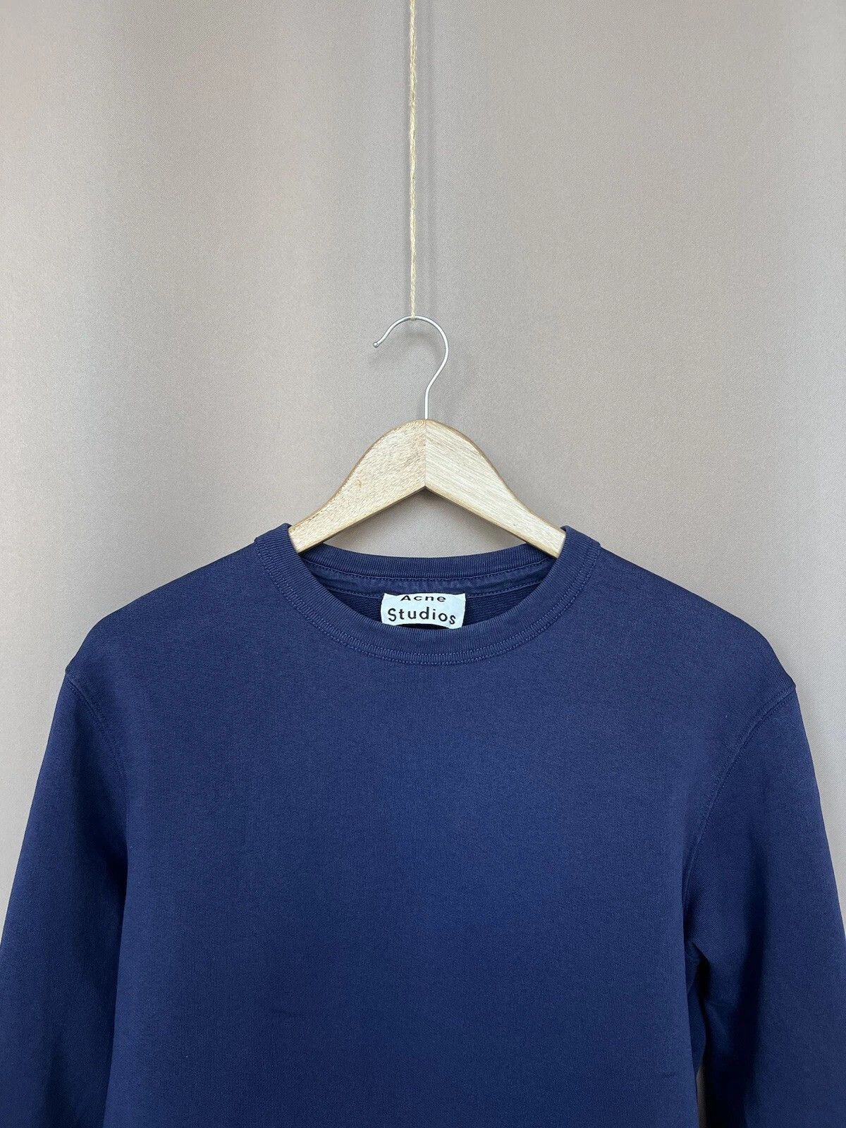 Acne Studios Acne Studios Sweatshirt Mens Size M Navy Crew Neck Sweater Size US M / EU 48-50 / 2 - 2 Thumbnail