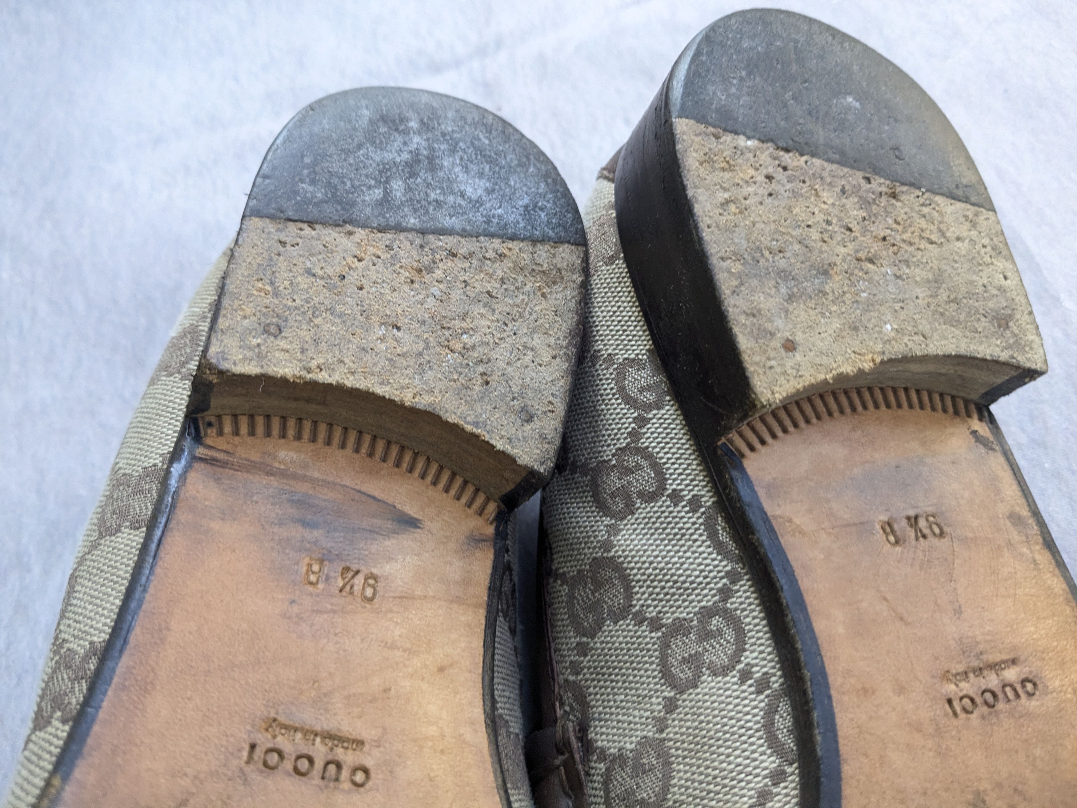 Gucci Gucci Horsebit Loafers Monogram Canvas Logo GG 9.5B Size US 9.5 / IT 39.5 - 16 Thumbnail