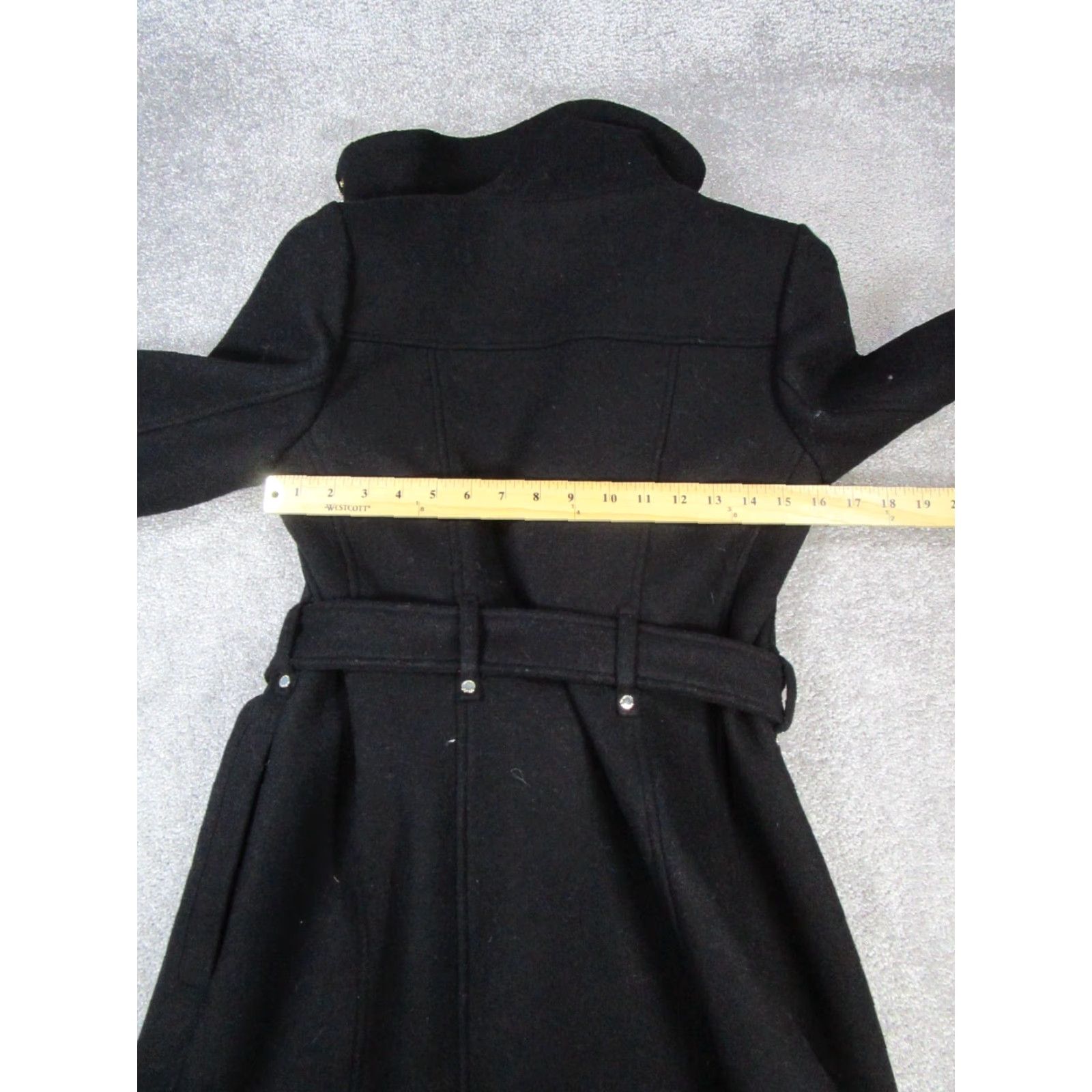 Michael Kors Micahel Kors Over Coat Womens 2XS Black Wool Blend Zip Long Sleeve Long Coat Mens? Womens? Size XXS / US 00 / IT 34 - 5 Thumbnail
