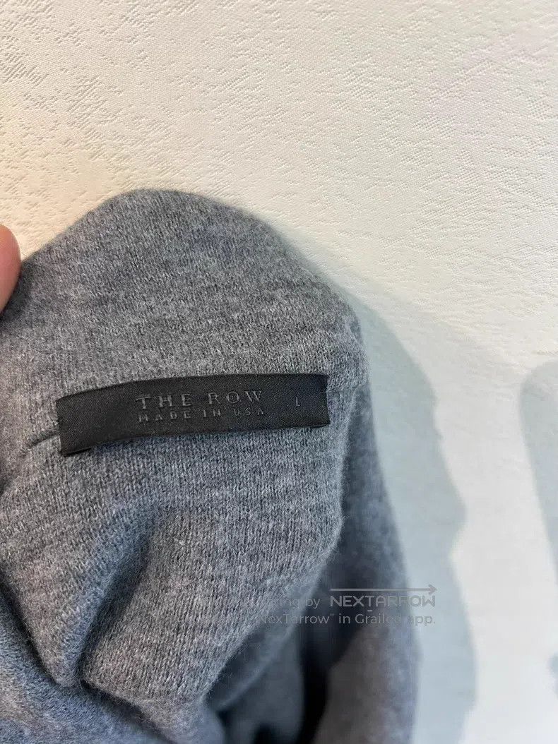 The Row The Row High-End Gray Belted Wool Coat Size L / US 10 / IT 46 - 4 Thumbnail