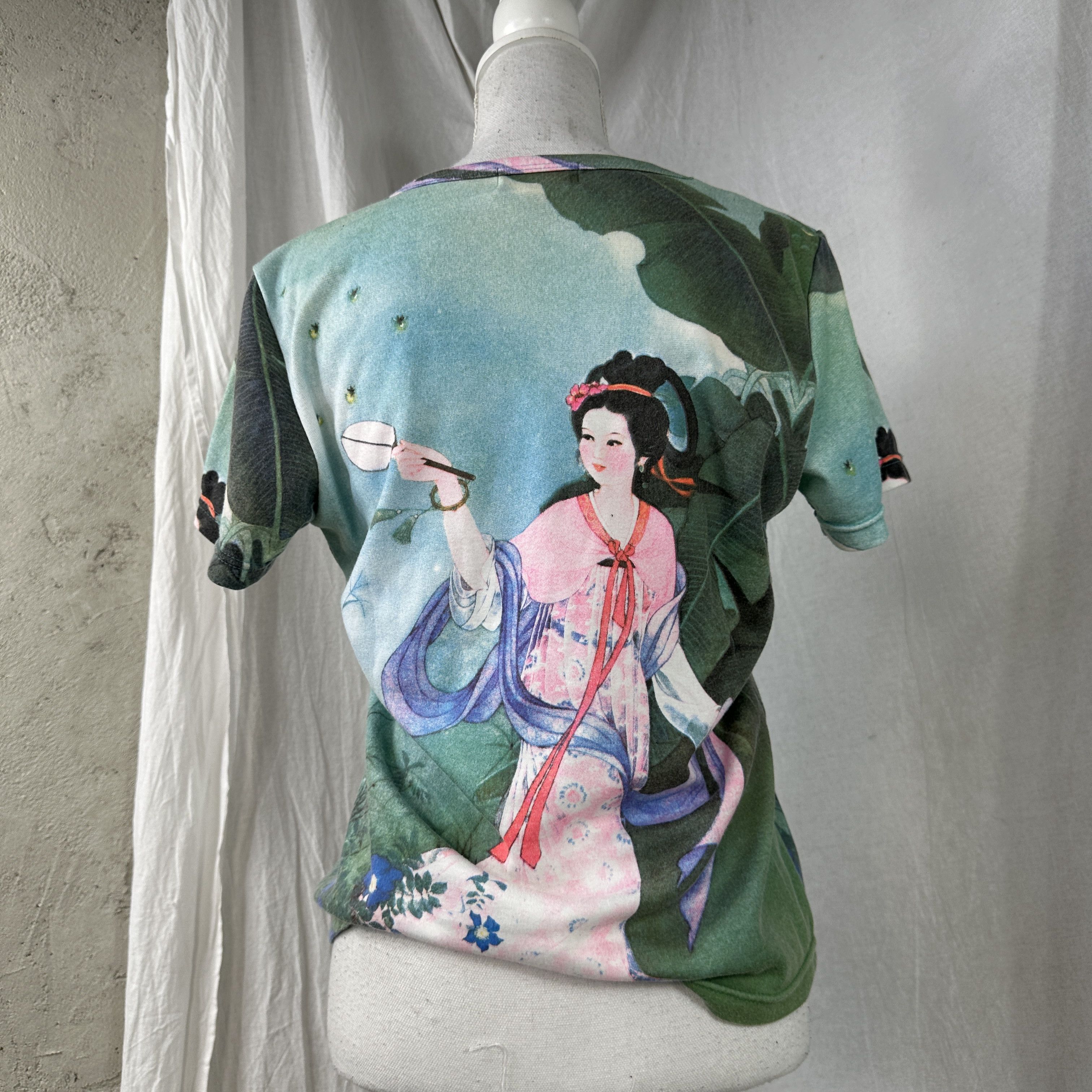 Vintage Vintage Casual Oversize Geisha Fullprint 00s T-shirt Size US L / EU 52-54 / 3 - 4 Thumbnail