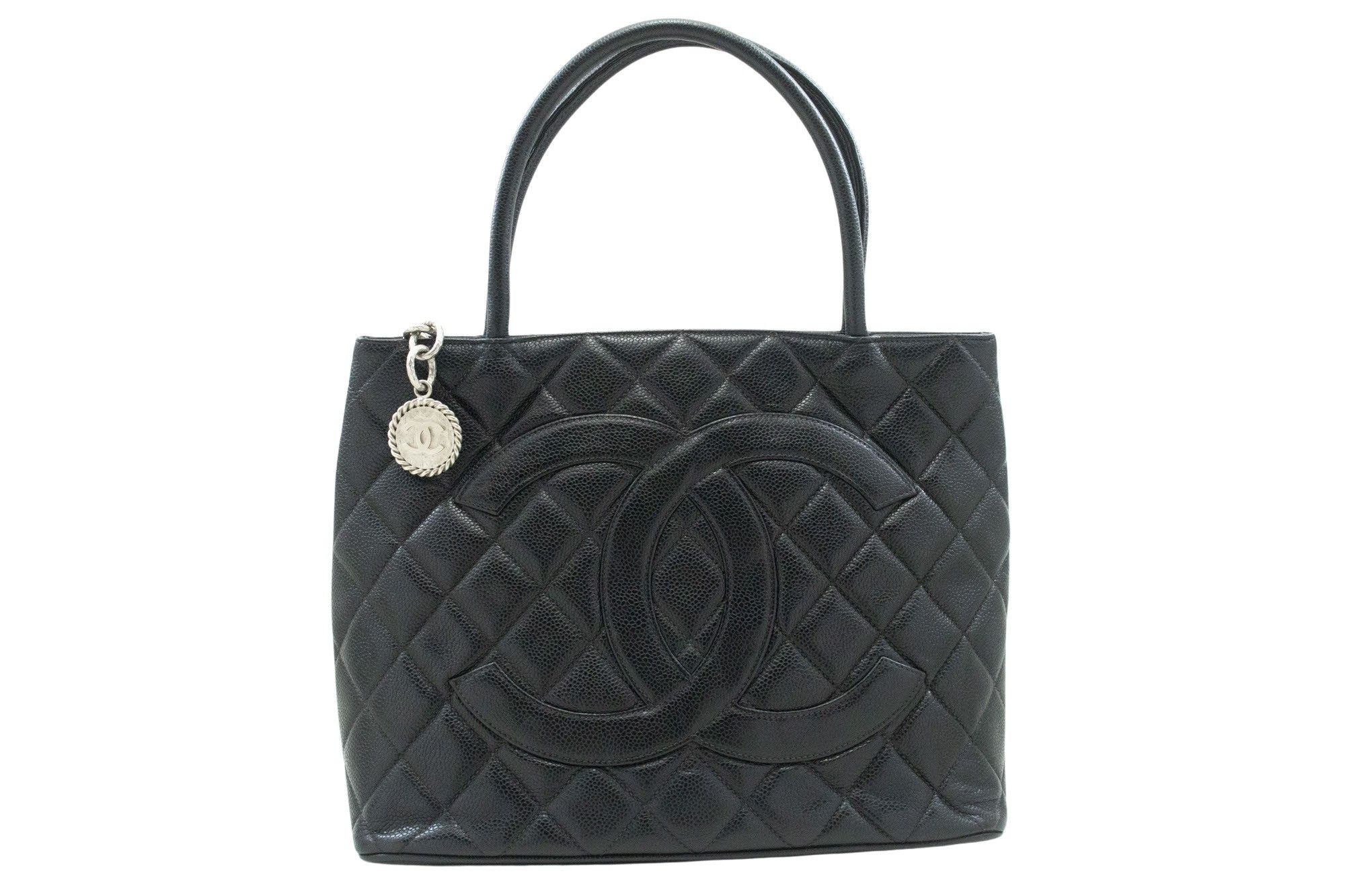 Chanel Medaillon Black Leather Shoulder Bag (Pre-Owned) Size ONE SIZE - 1 Thumbnail