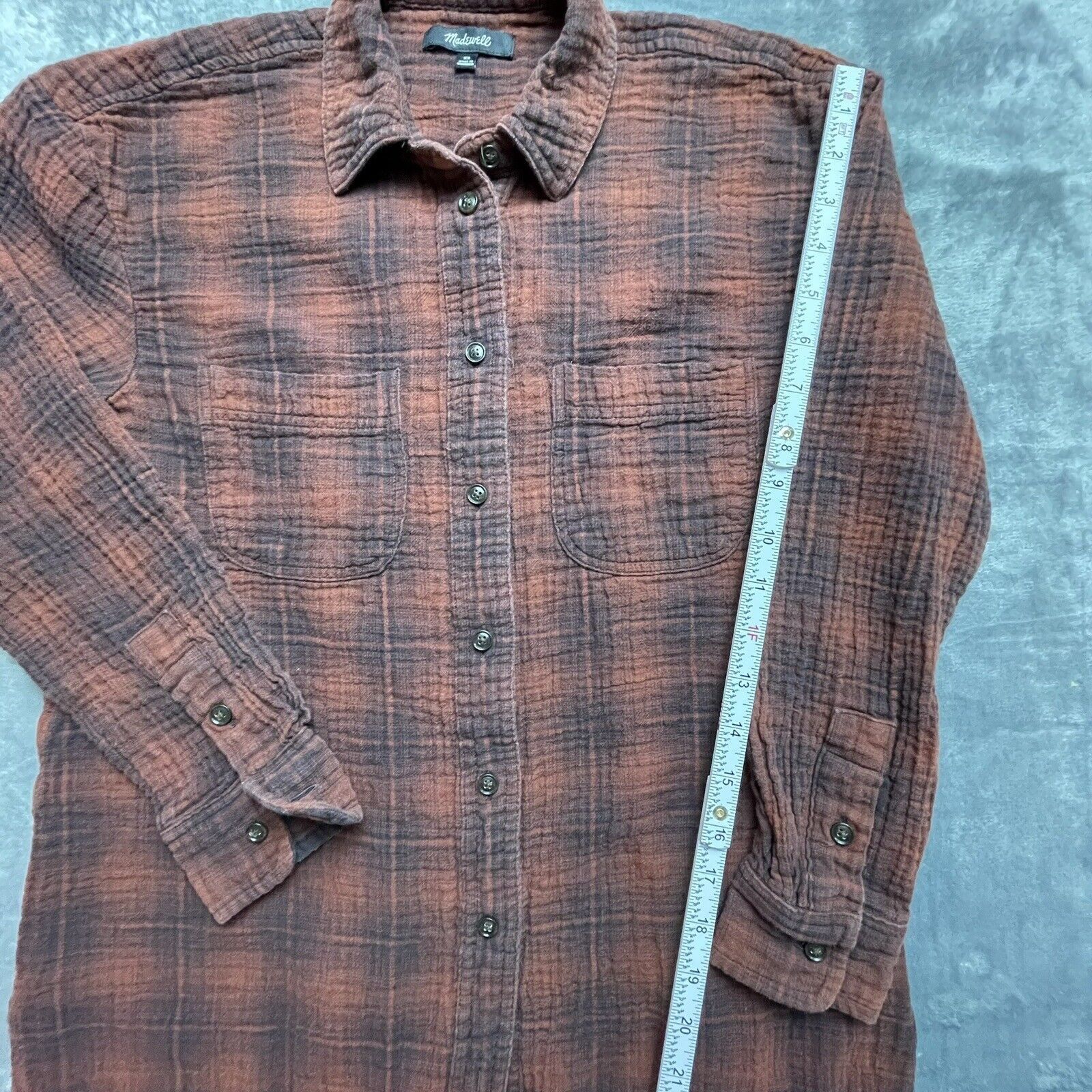 Madewell Madewell Shirt Womens Extra Small Red Plaid Cabin Outdoorsy Size XS / US 0-2 / IT 36-38 - 4 Thumbnail