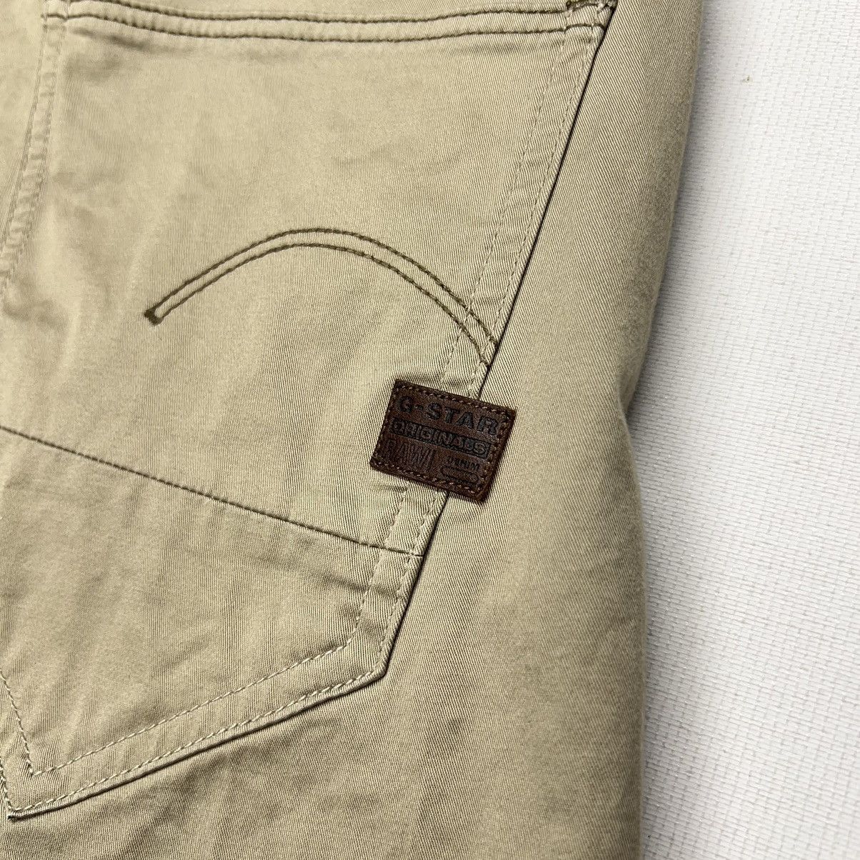 G-Star G Star Pants Khaki Straight Tapered D-Staq 3D Button Pocket Size US 29 - 15 Thumbnail