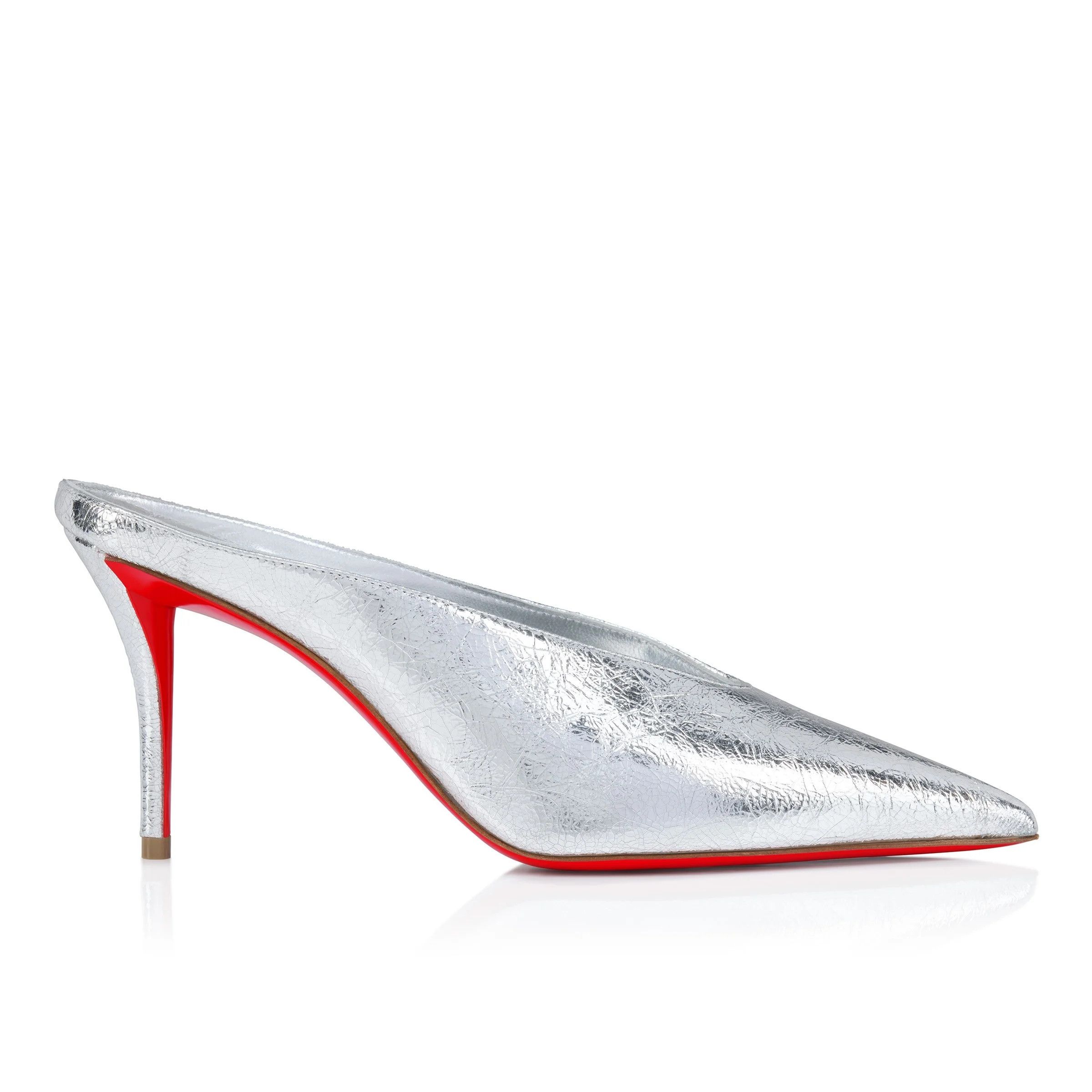 Christian Louboutin os11x0126 Miss Z Slimimules in Silver Size US 8 / IT 38 - 3 Thumbnail