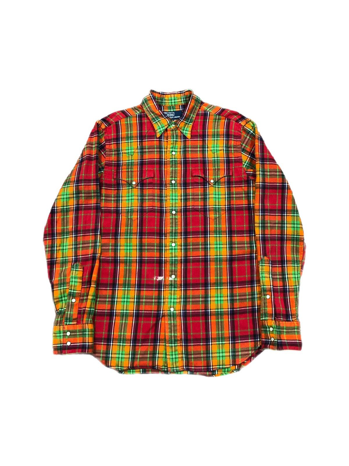Polo Ralph Lauren Polo Ralph Lauren Plaid New Classic Western Snap Flannel Size US M / EU 48-50 / 2 - 1 Thumbnail
