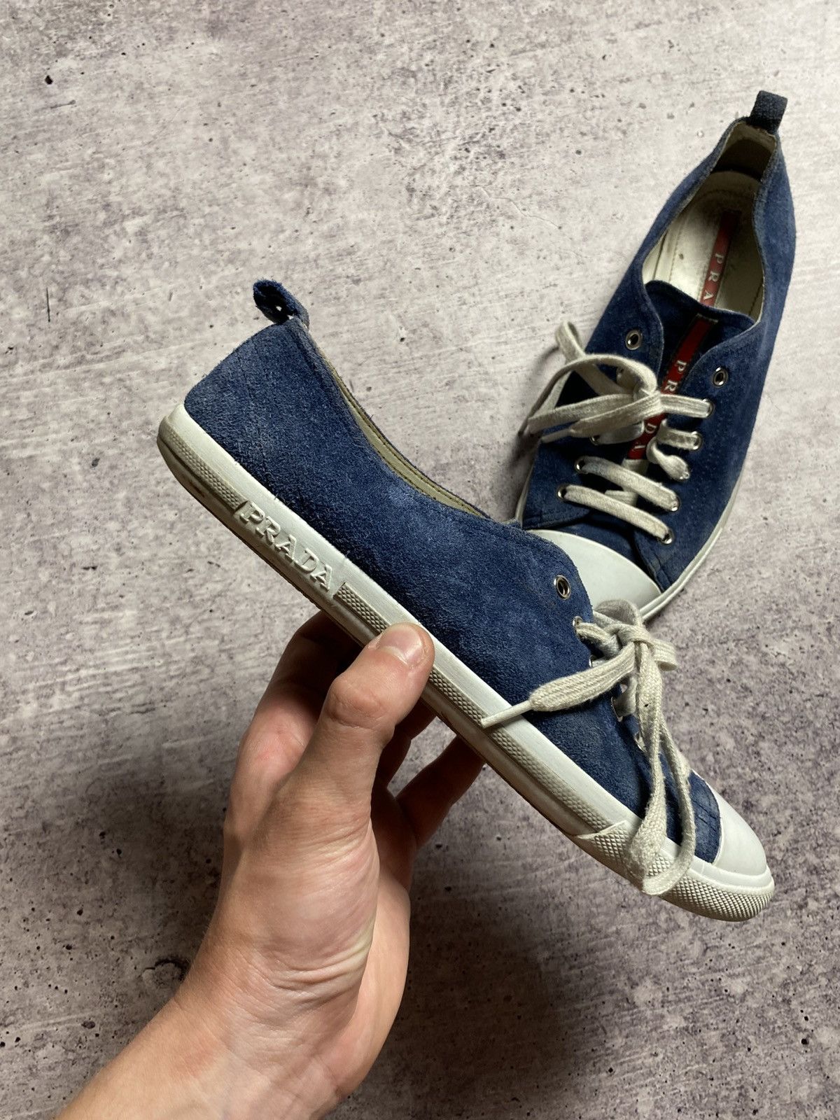 Prada Vintage Prada Red Tab Sneakers Size US 6.5 / EU 39-40 - 4 Thumbnail