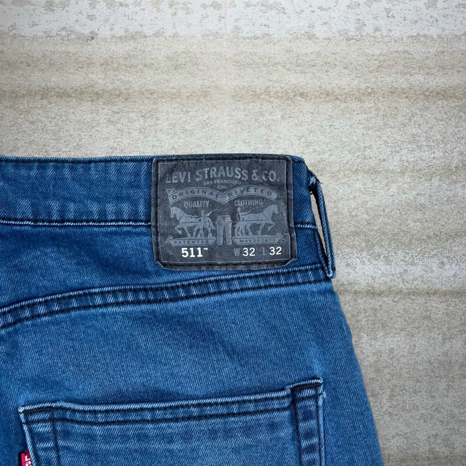 Levi's Levis Jeans 511 32x32 Slim Fit Slate Blue Wash Denim Red Tab Size US 32 / EU 48 - 4 Thumbnail