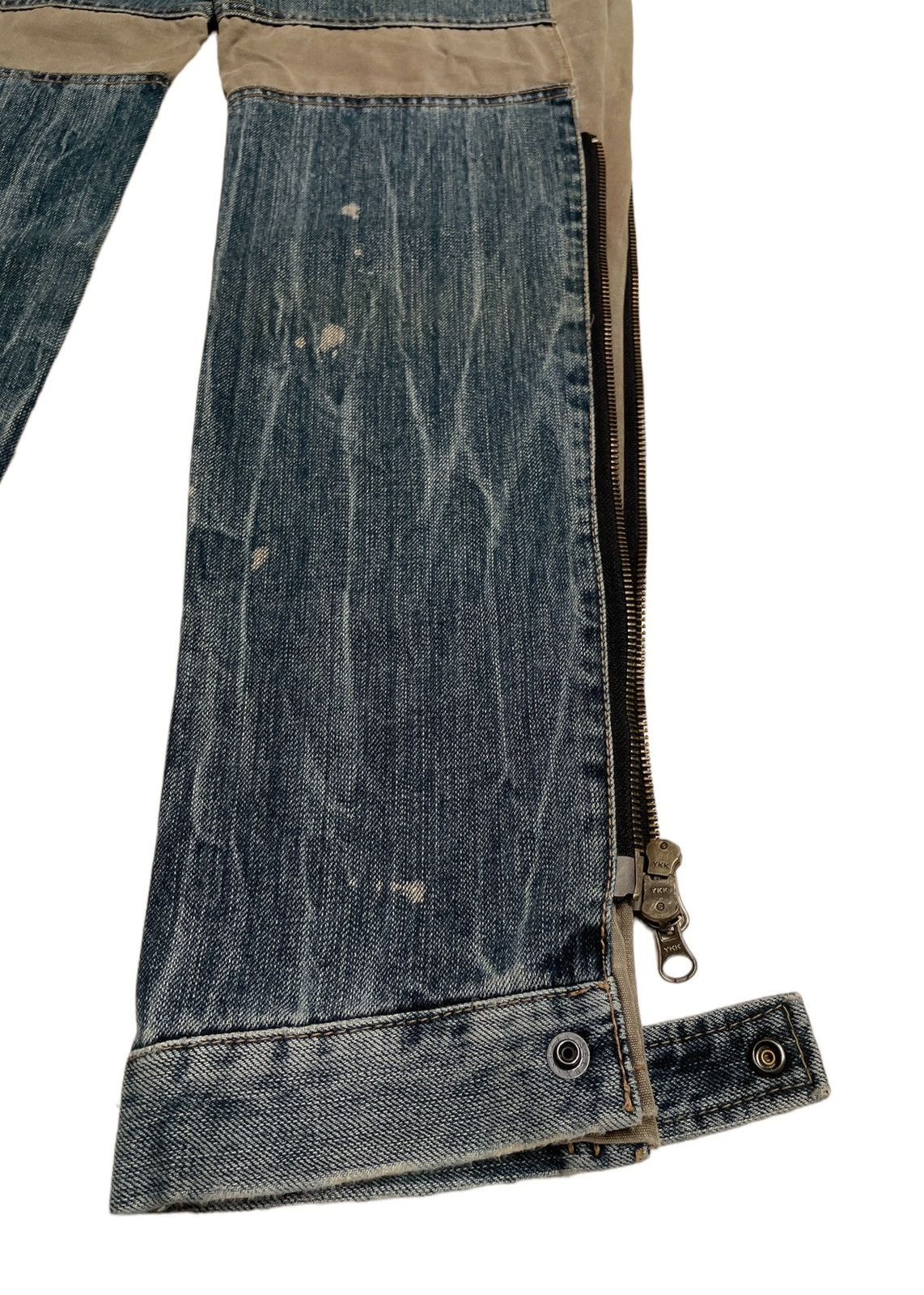 14th Addiction × Le Grande Bleu (L.G.B.) × PPFM Rare Design Vintage Brand PPFM Tactical Jeans 1990s Size US 31 - 10 Thumbnail