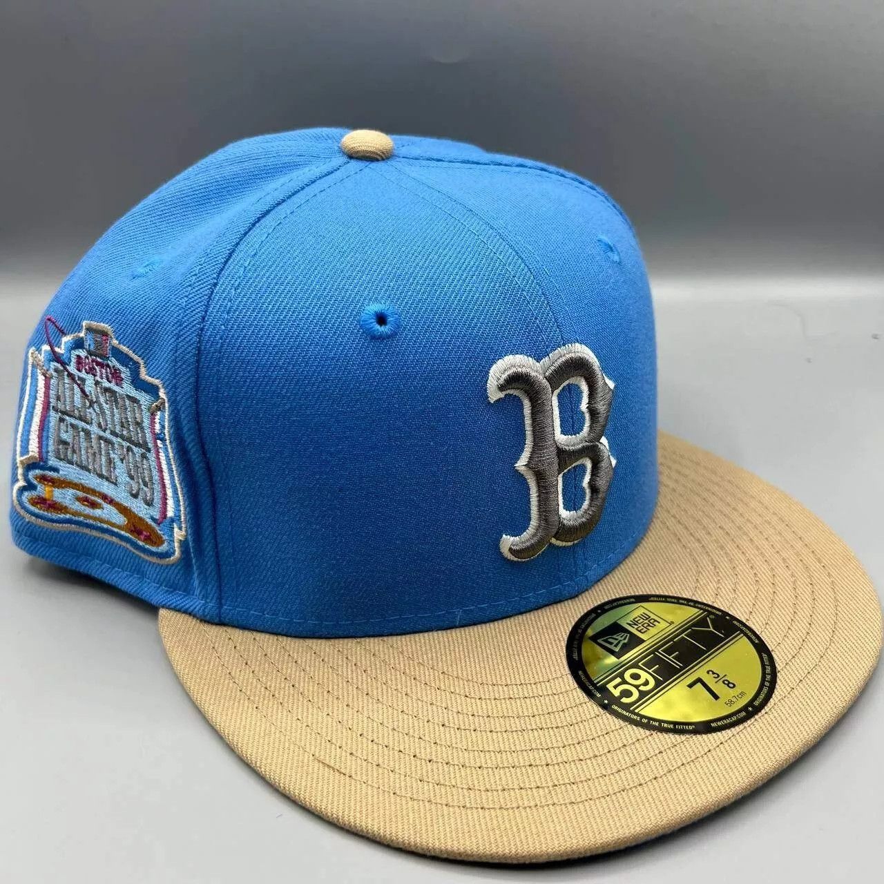 New Era Boston Red Sox Hat Men 7 3/8 59Fifty New Era MLB Fitted Cap Size ONE SIZE - 1 Thumbnail