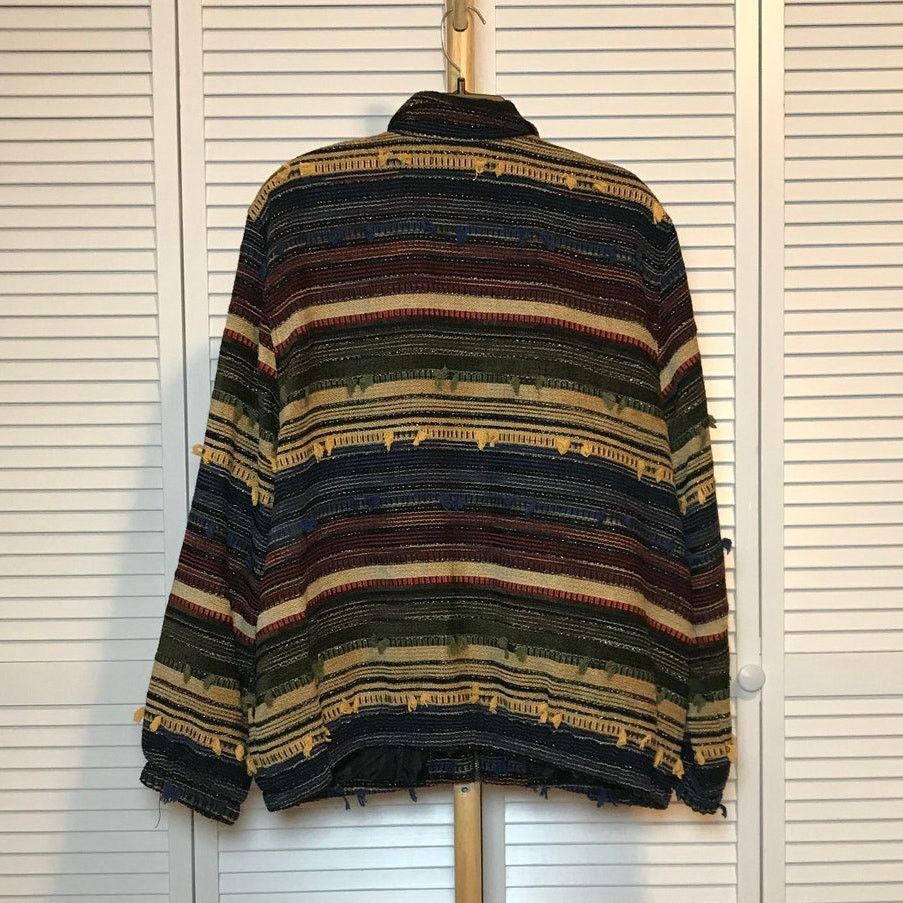 Other Alfred Dunner Vintage Boho Southwestern Striped Jacket 18 Size XXL / US 16-18 / IT 52-54 - 2 Thumbnail