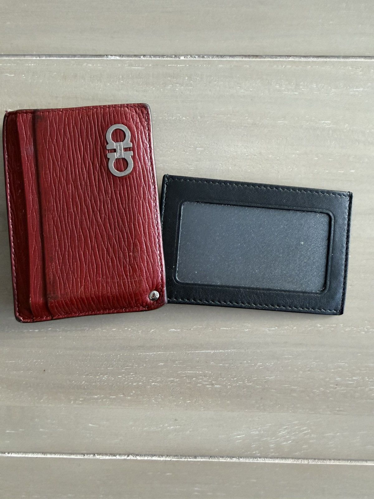 Salvatore Ferragamo Salvatore Ferragamo Red & Black Wallet with Card Holder Size ONE SIZE - 2 Thumbnail