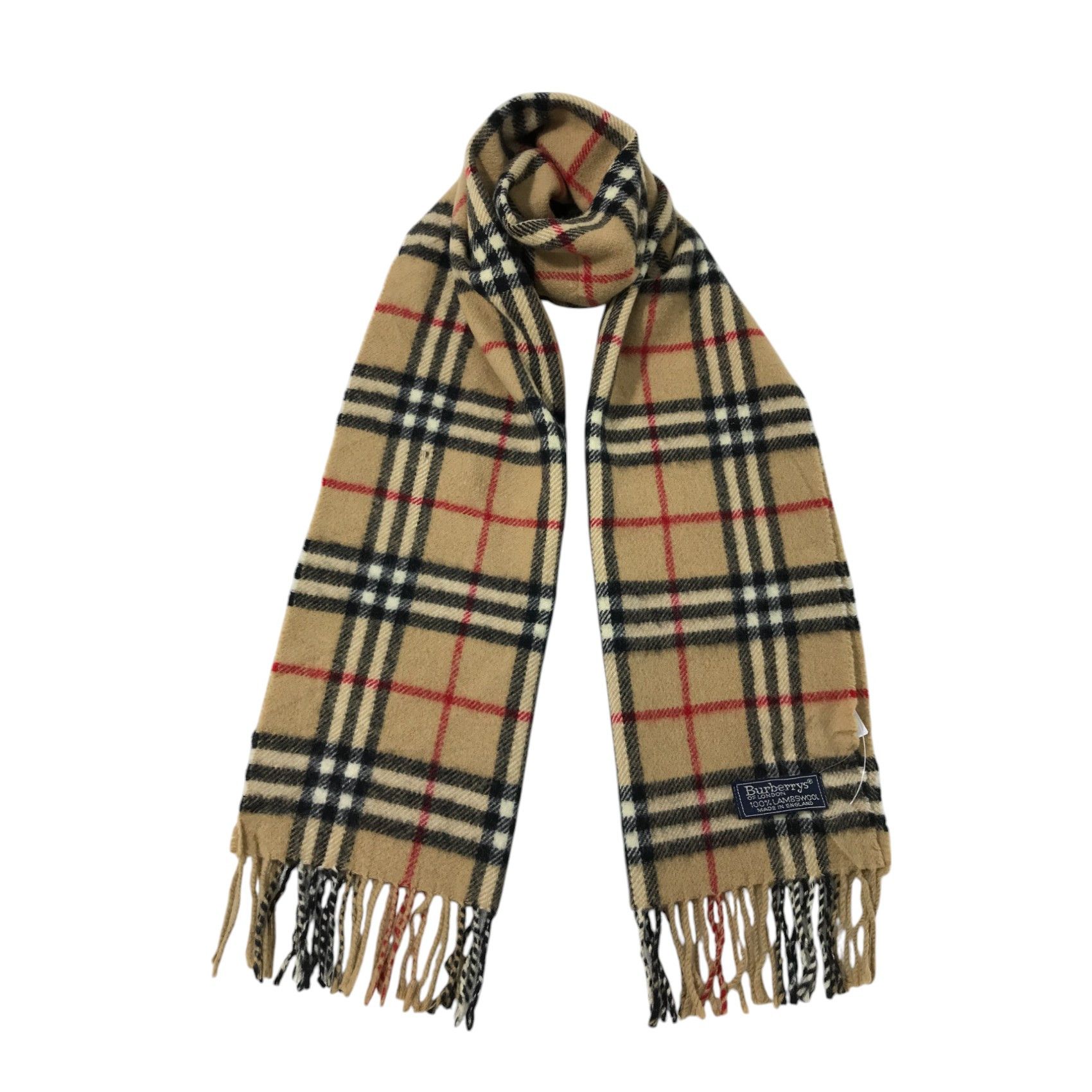Burberry × Vintage Burberry Scarf / Muffler / Neckwear - WW1377 Size ONE SIZE - 1 Thumbnail