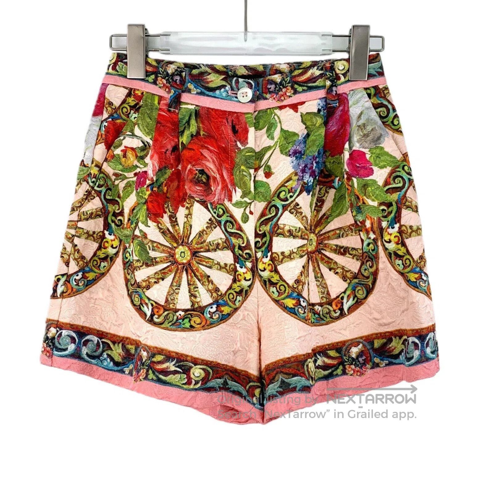 Dolce & Gabbana Dolce Gabbana Floral Print Cotton Shorts. Size 37" - 1 Thumbnail