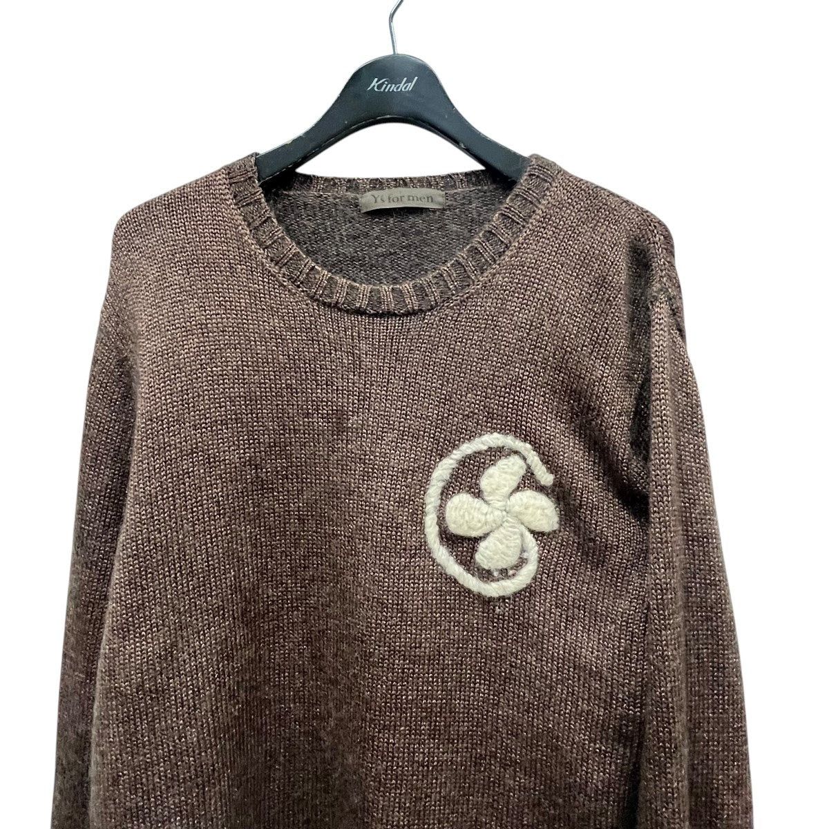Yohji Yamamoto Yohji Yamamoto Y's for men embroidered mohair blend knit Size US L / EU 52-54 / 3 - 1 Thumbnail