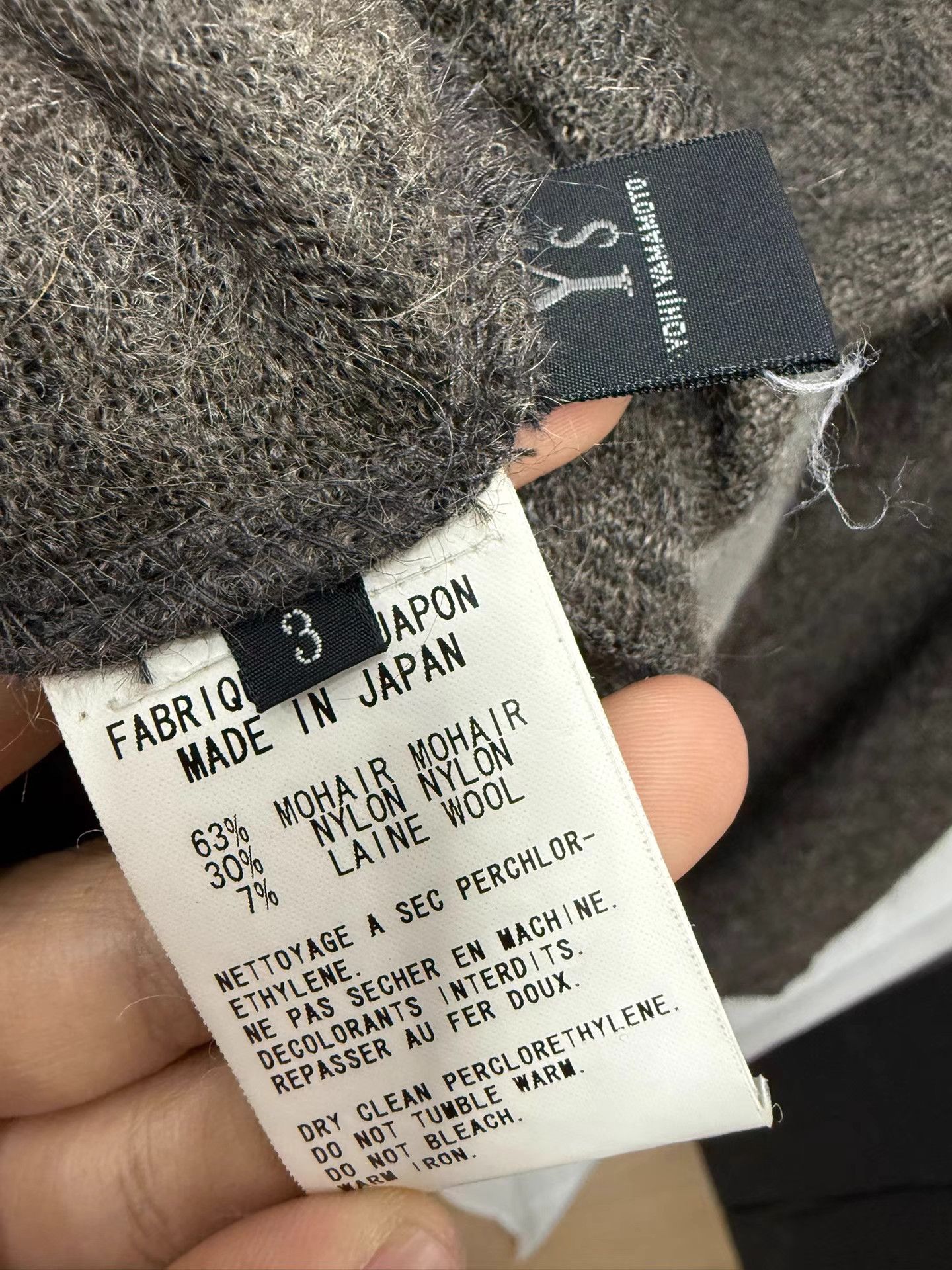 Yohji Yamamoto Yohji Yamamoto Y's Cape Mohair Oversized Cardigan K20 Size US L / EU 52-54 / 3 - 8 Thumbnail