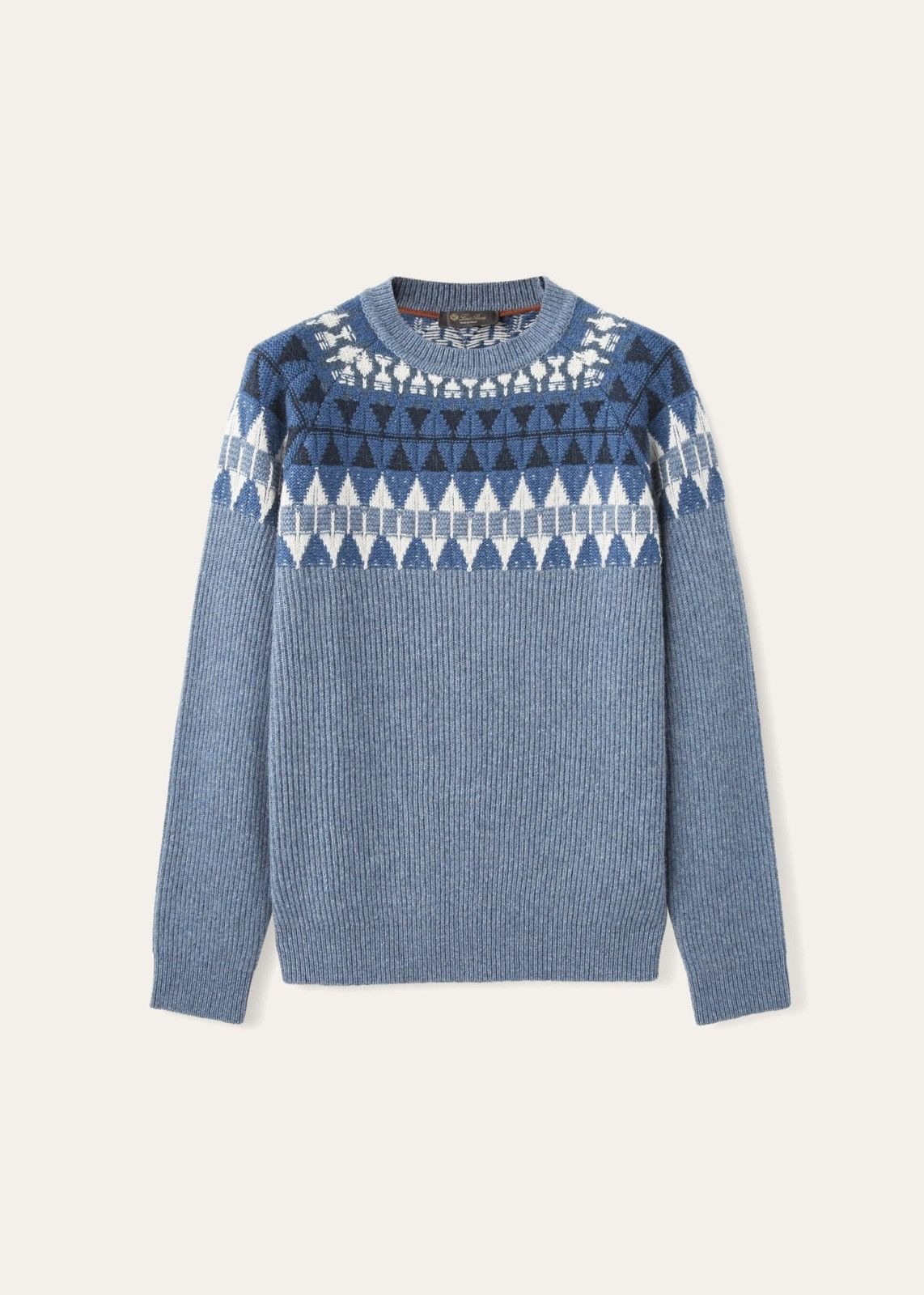 Loro Piana o1srvl11e1224 Girocollo Cashmere Sweater in Multicolor Size US M / EU 48-50 / 2 - 1 Thumbnail