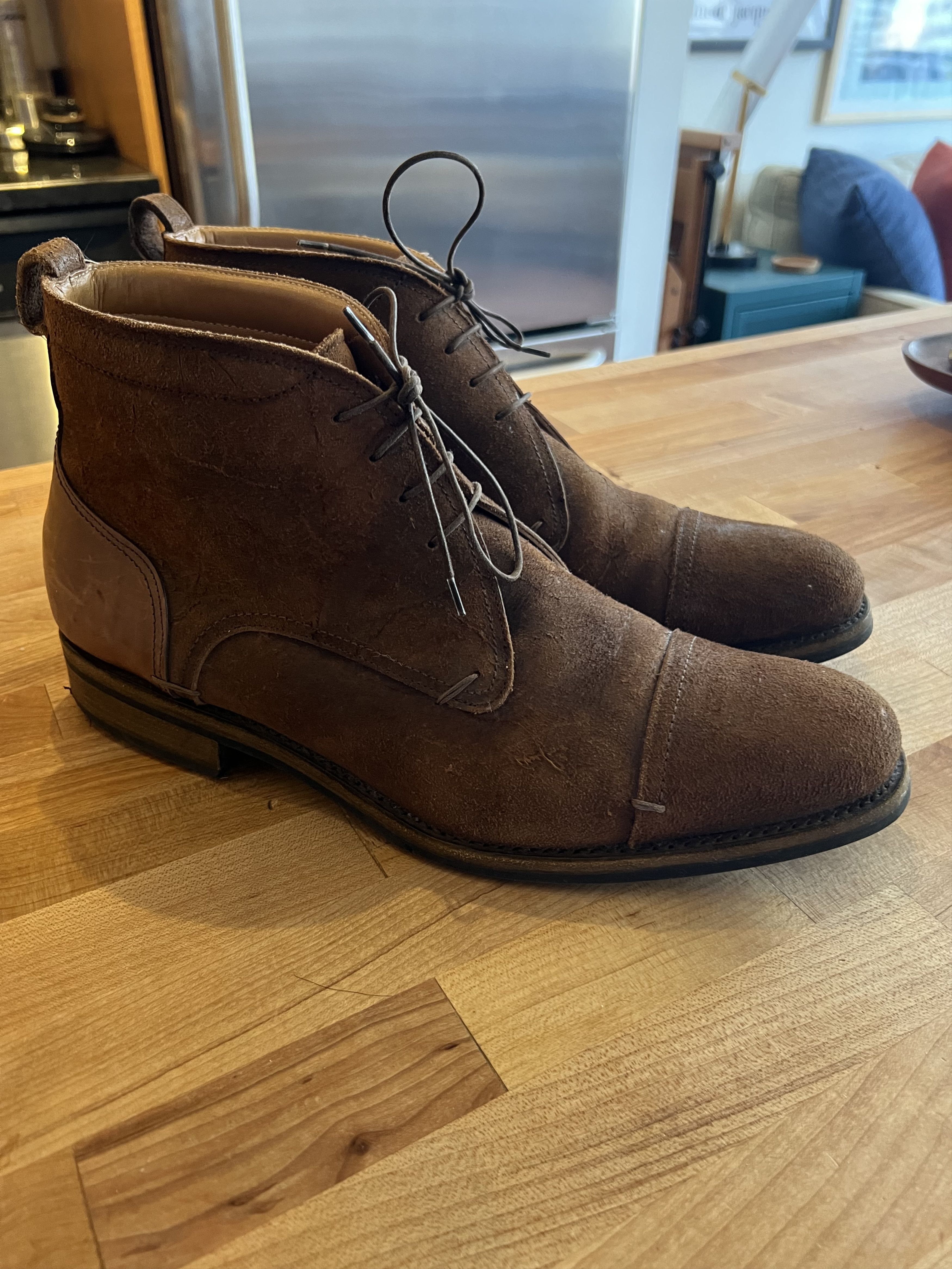 Rider Boot Co. Rider Boot Co. Jackson Men’s Suede Dress Boots - Size: 12 Size US 12 / EU 45 - 1 Thumbnail