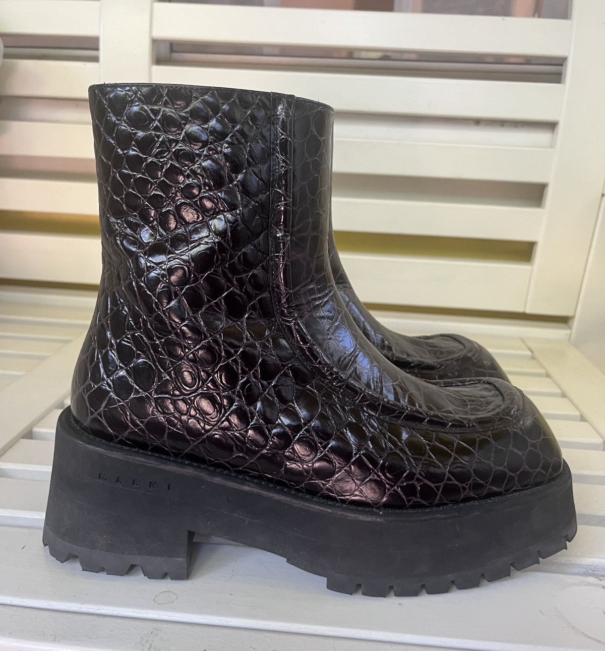 Marni Marni Black Leather Boots Size US 10 / IT 40 - 3 Thumbnail