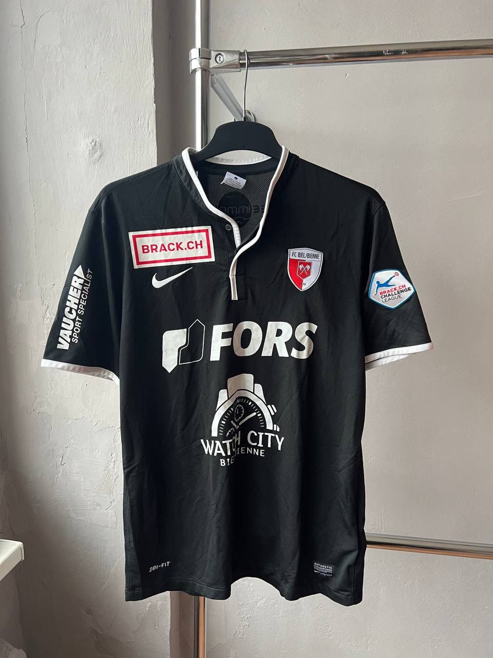 Nike 2012/13 FC BIEL/BIENNA #12 COBRAZ MATCH WORN SOCCER JERSEY L Size US L / EU 52-54 / 3 - 2 Thumbnail