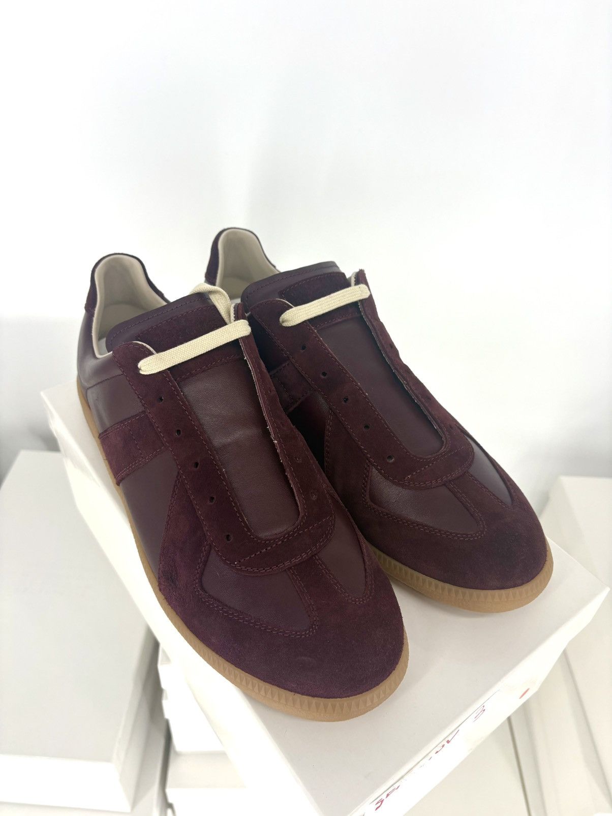 Maison Margiela Maison Margiela Replica GAT Sneaker Deep Red Size US 11.5 / EU 44-45 - 1 Thumbnail