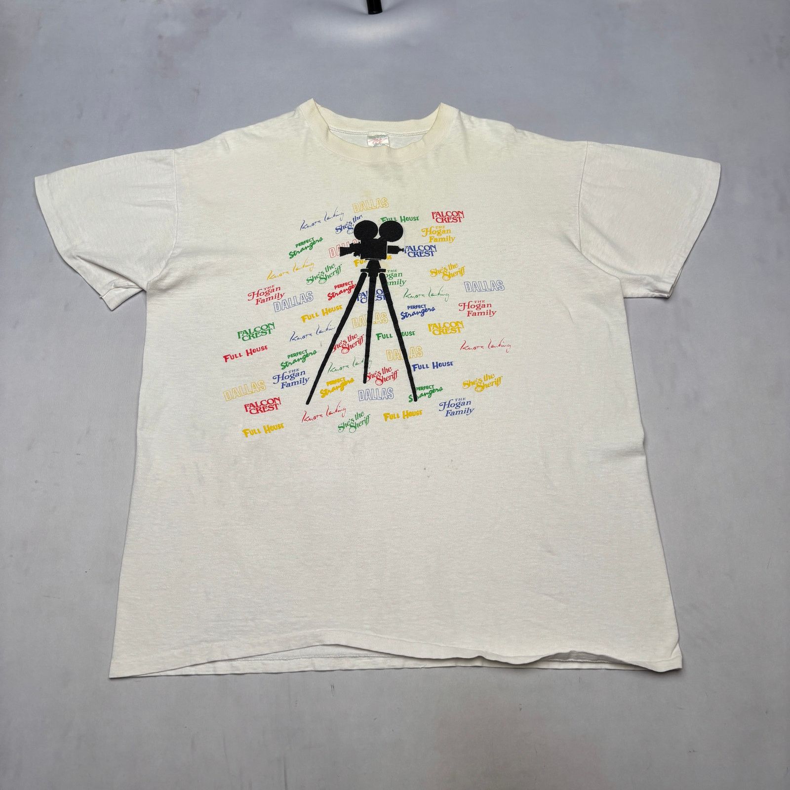 Vintage VTG 80s Lorimar Telepictures Promo Shirt Dallas Full House Size US XL / EU 56 / 4 - 2 Thumbnail