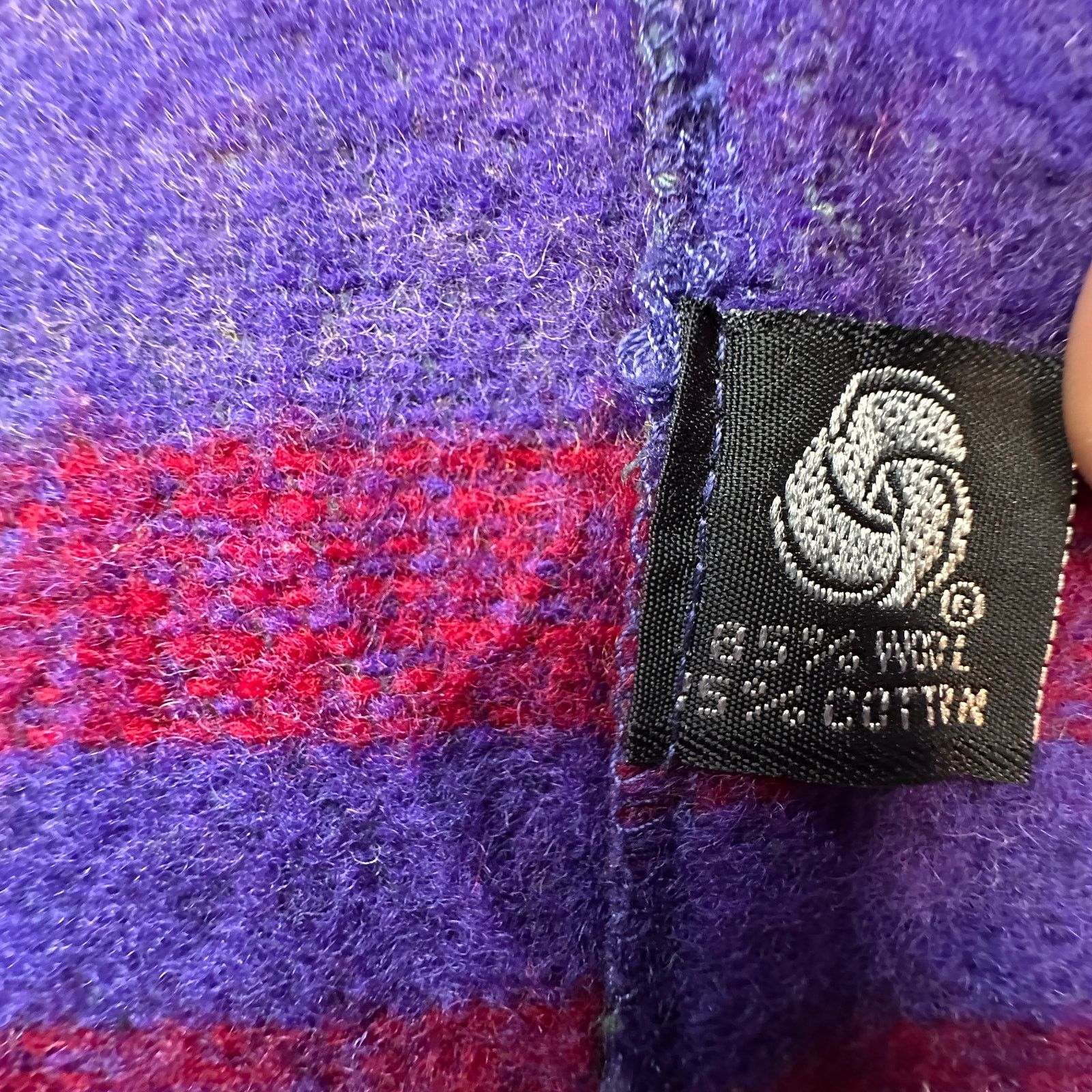 Other VTG Gallery Wool Pea Coat Women Medium Psychedelic Bohemian Size M / US 6-8 / IT 42-44 - 9 Thumbnail