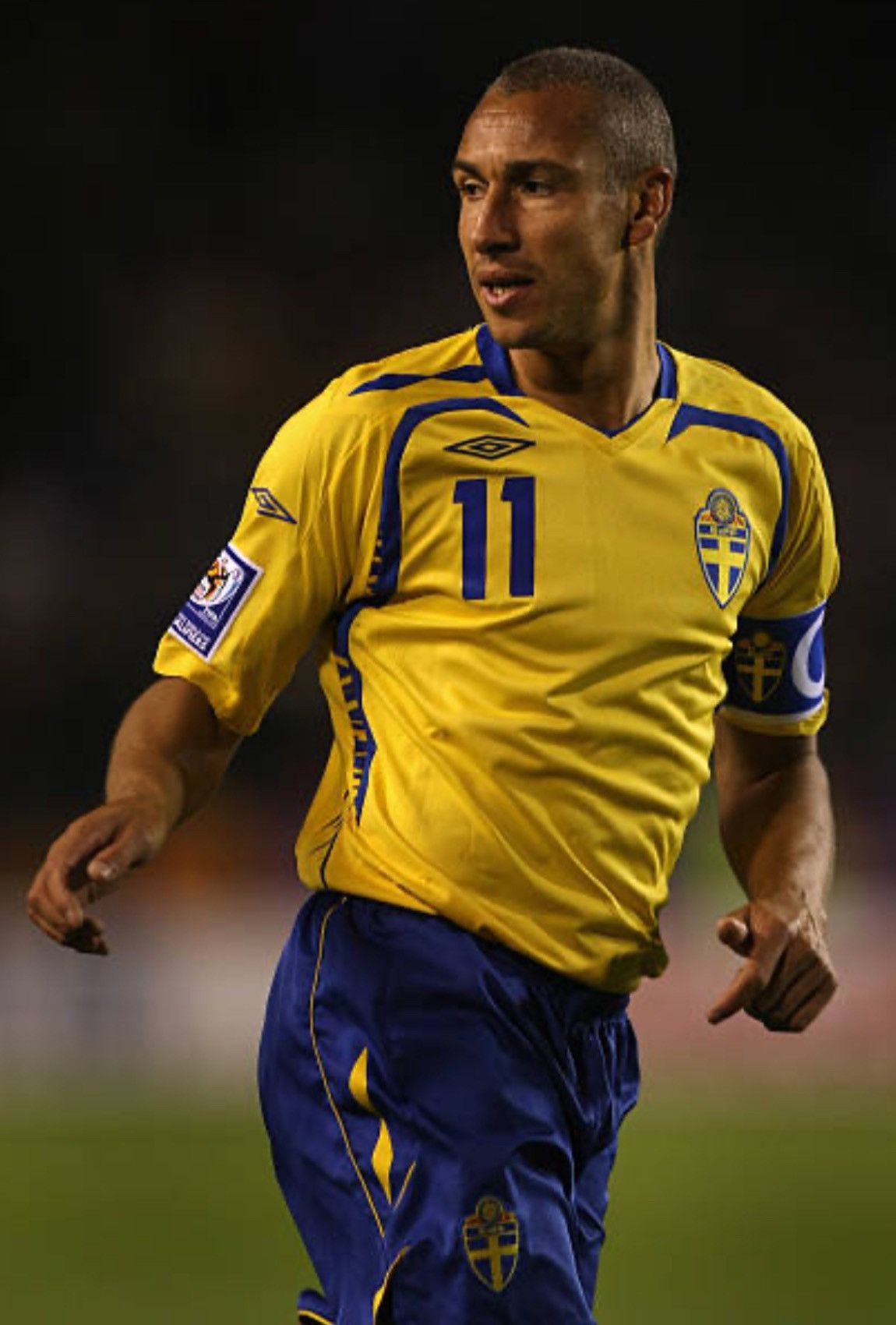 Umbro Sweden 07/09 home shirt #11 Larsson Size US S / EU 44-46 / 1 - 8 Thumbnail