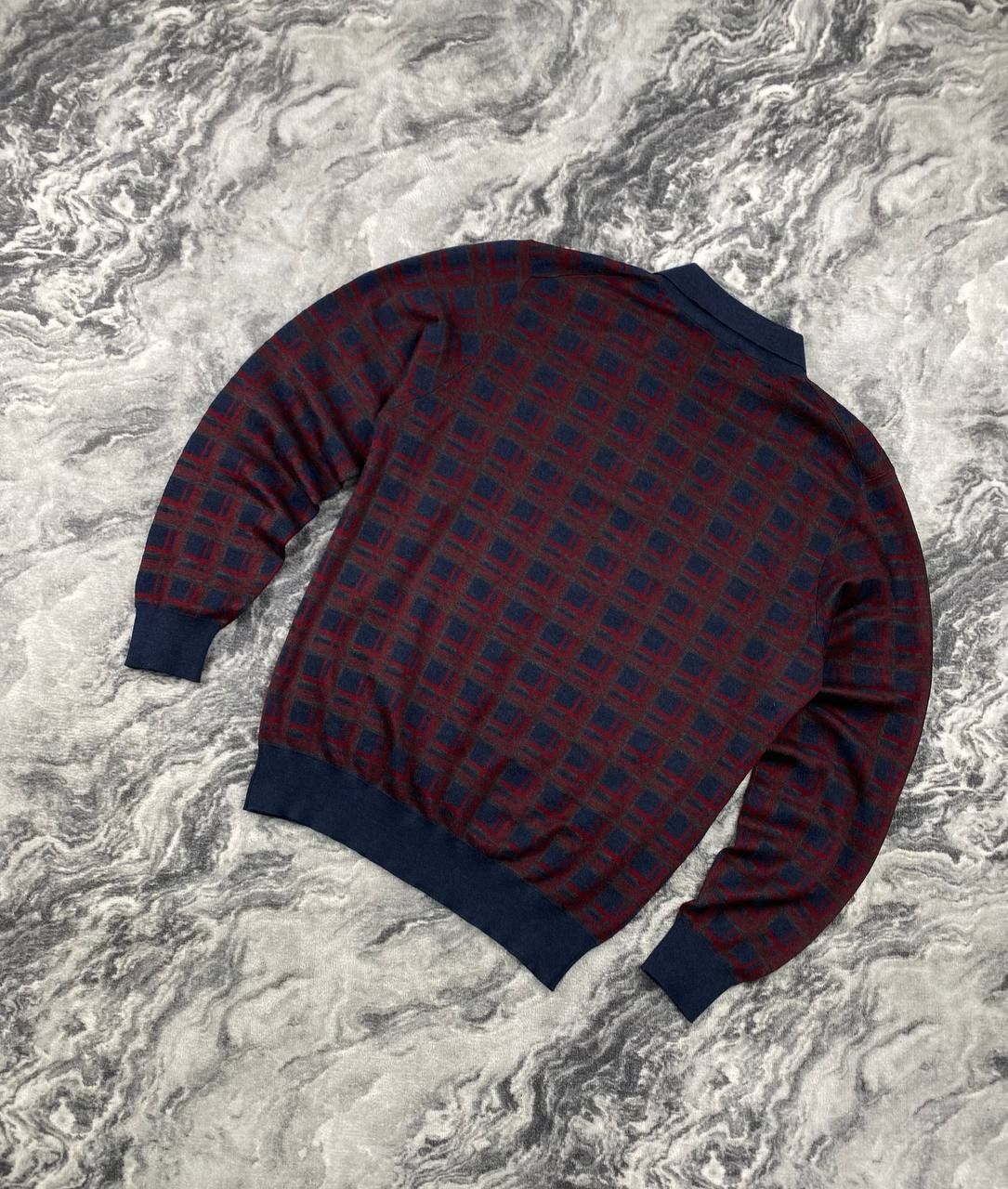 Brioni Vintage Brioni Polo Long Sleeve Sweater Silk Cashmere Size US L / EU 52-54 / 3 - 9 Thumbnail