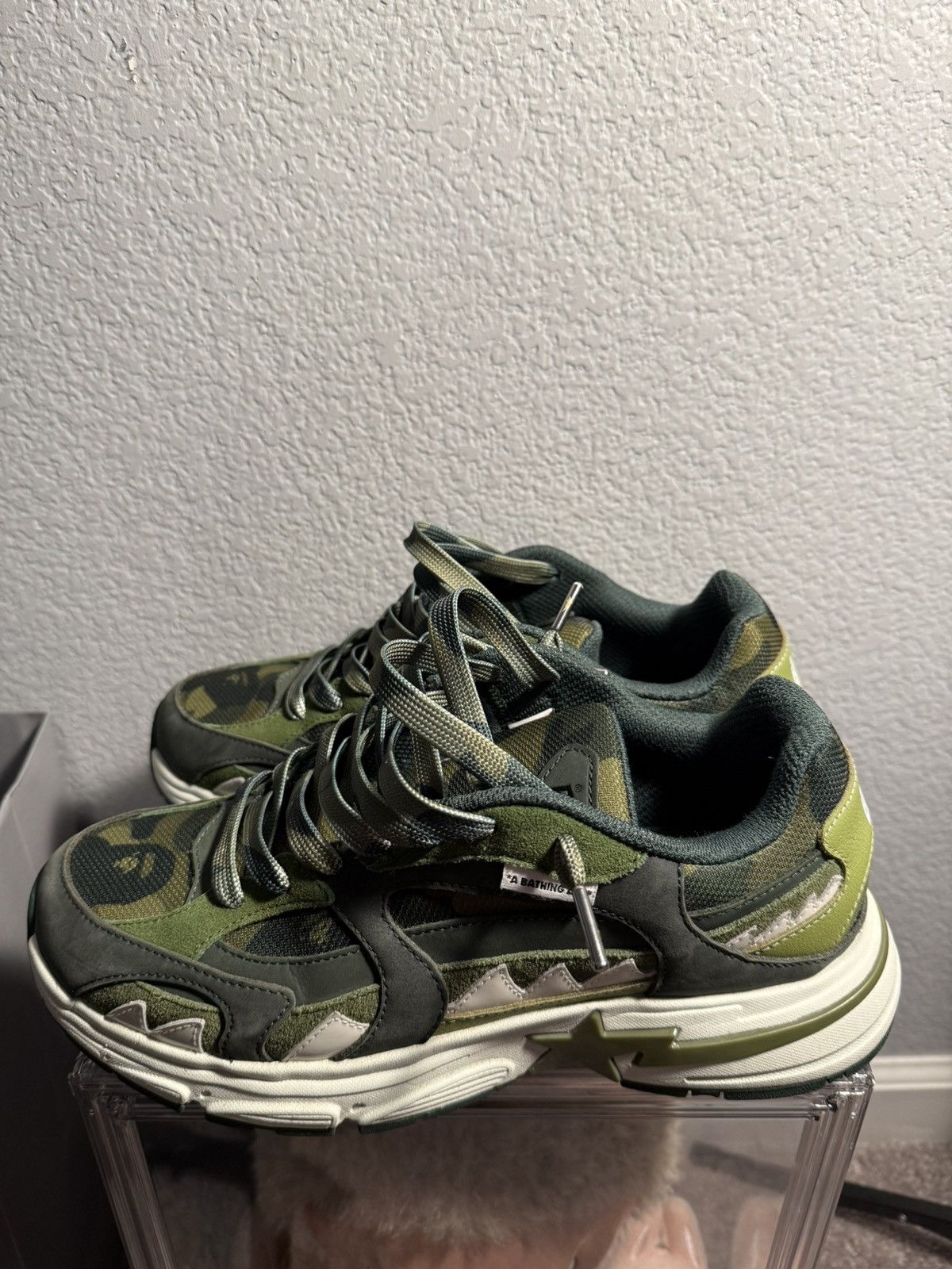 Bape A Bathing Ape Shark Sta #1 Green Size US 9 / EU 42 - 3 Thumbnail