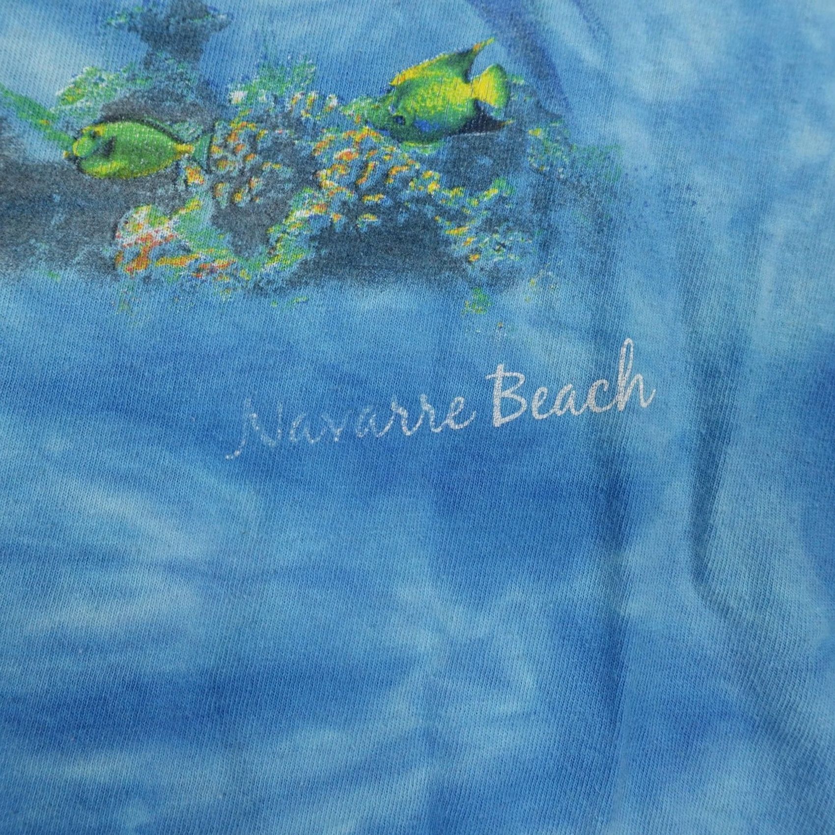 Gildan Sea Turtle Navarre Beach Shirt Mens Large Blue Tie Dye Gildan 90s Ocean Graphic T-Shirt Size US L / EU 52-54 / 3 - 7 Thumbnail