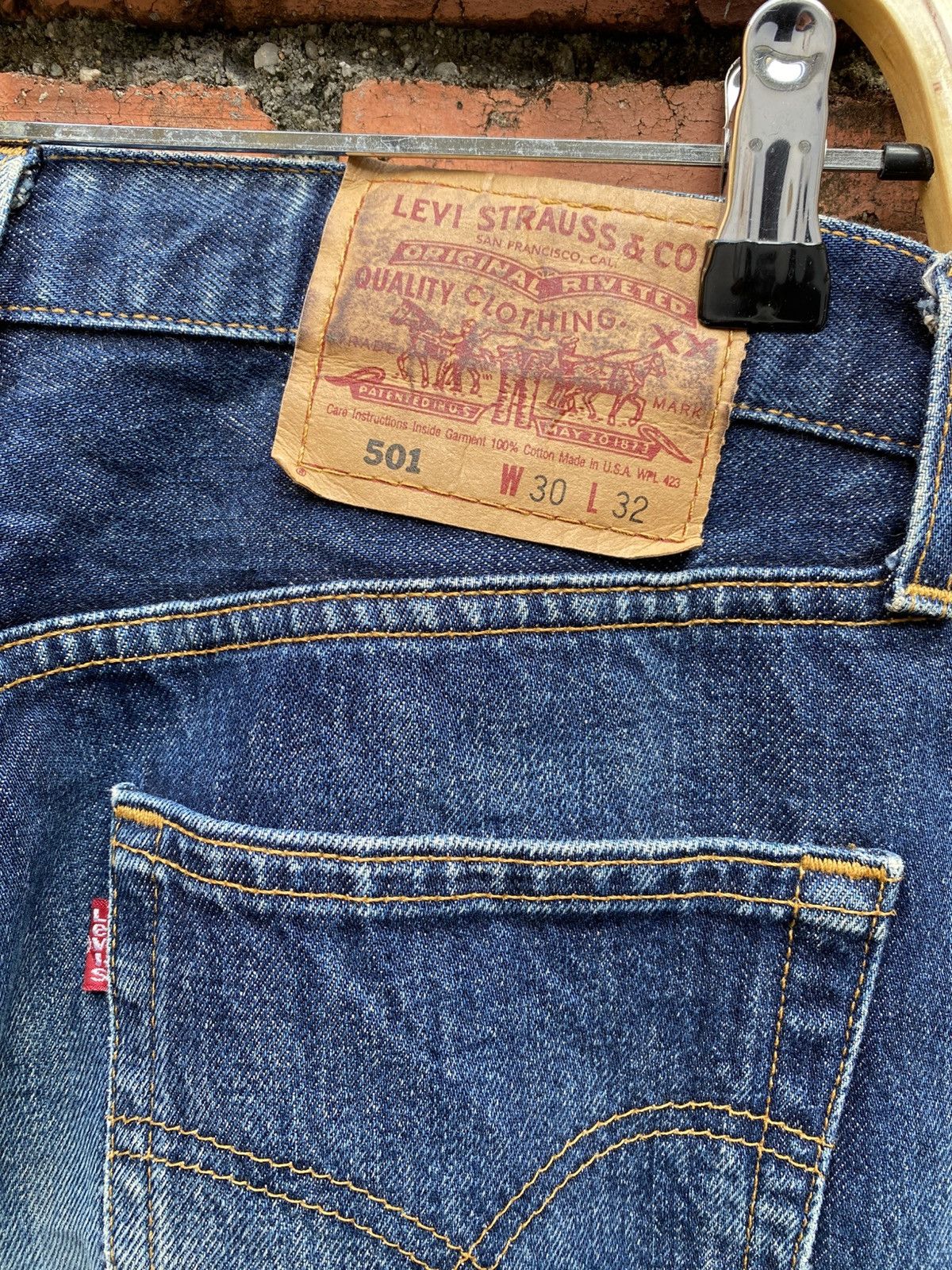 Levi's Vintage Clothing W30x32 Vintage levi's 501 distressed made in USA Size US 30 / EU 46 - 6 Thumbnail