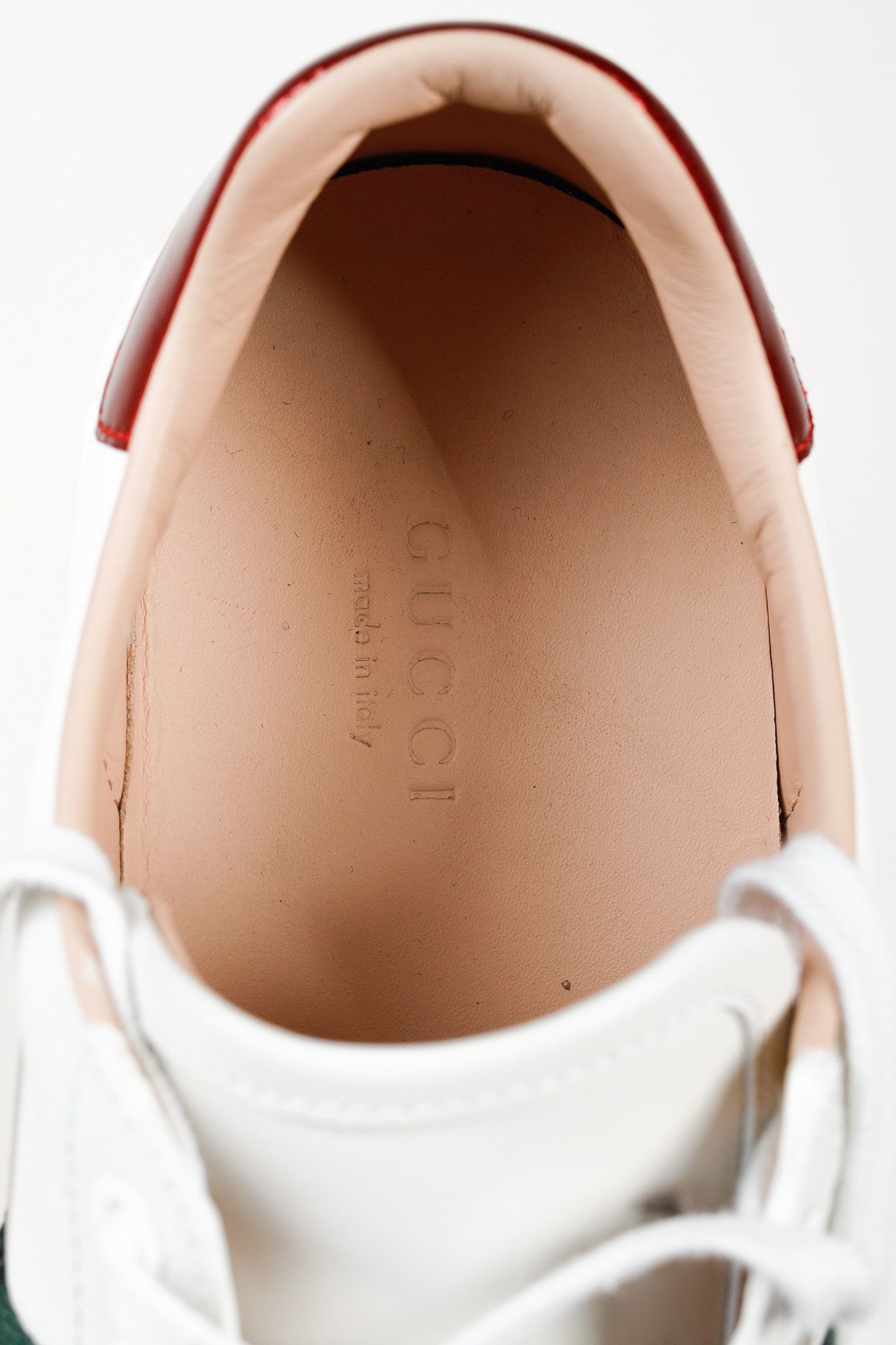 Gucci Gucci Ace White Leather Platform Sneakers Size US 7 / IT 37 - 10 Thumbnail