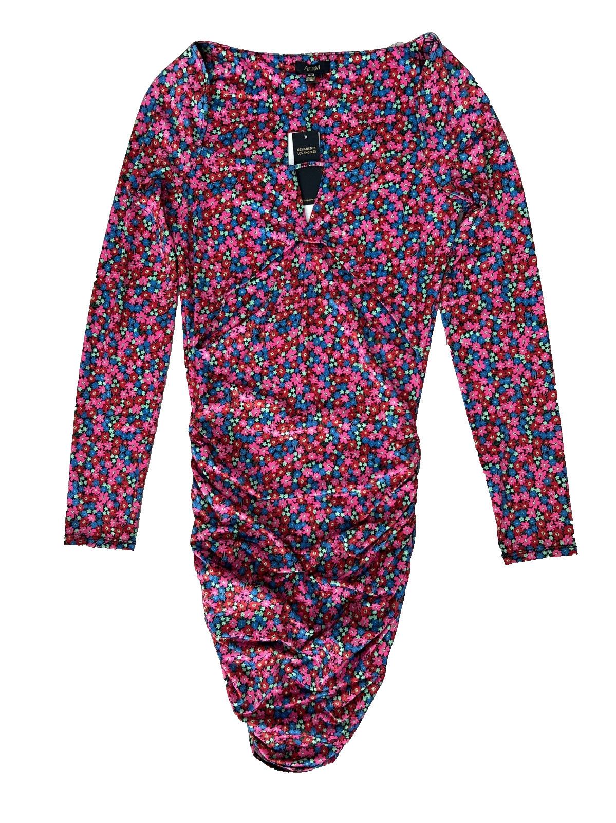 Other AFRM Cut Out Corinne Floral Dress Red Ditsy ( M ) Size M / US 6-8 / IT 42-44 - 4 Thumbnail