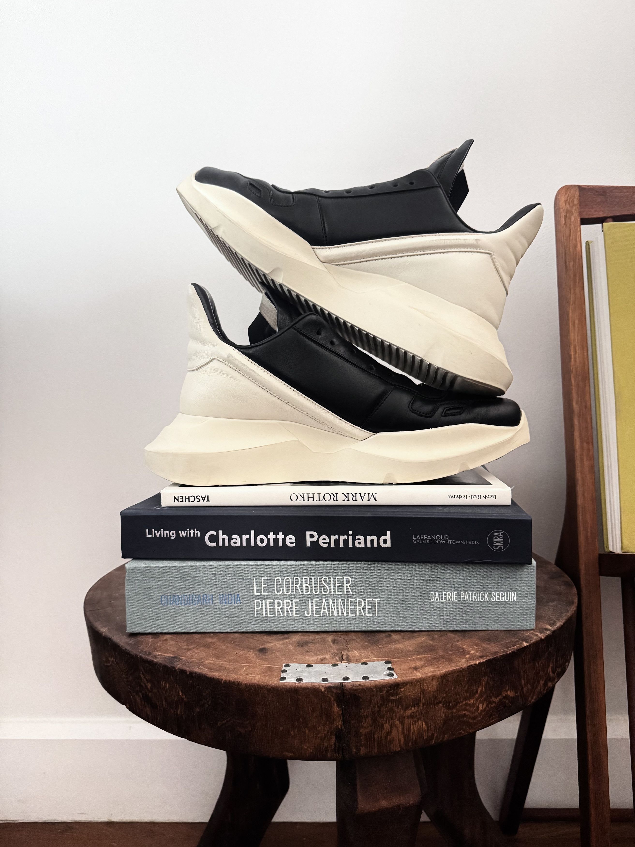 Rick Owens Geth Runners - Black / Milk Colorway